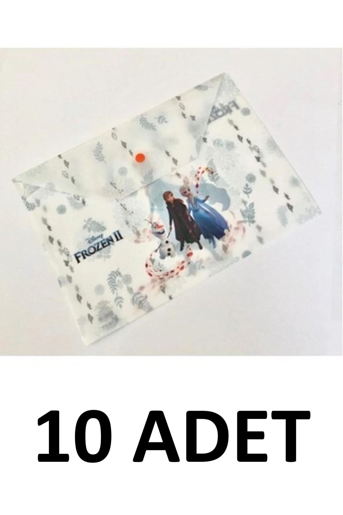 Frozen 10 Adet Lisanslı A4 Zarf Çıtçıtlı Dosya