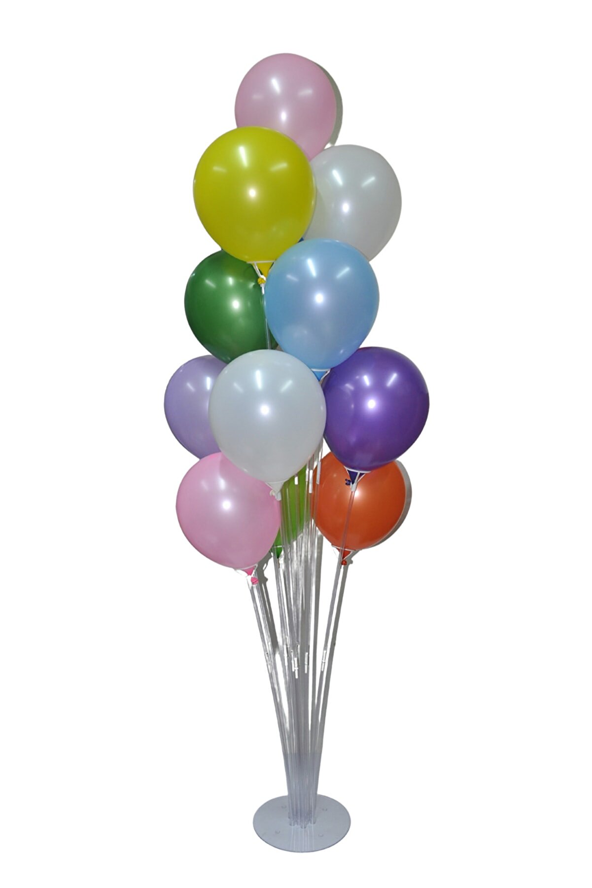 Dekozoni Balon Süsleme Standı Parti Süsleme Aparatı 13 Çubuklu 140 cm