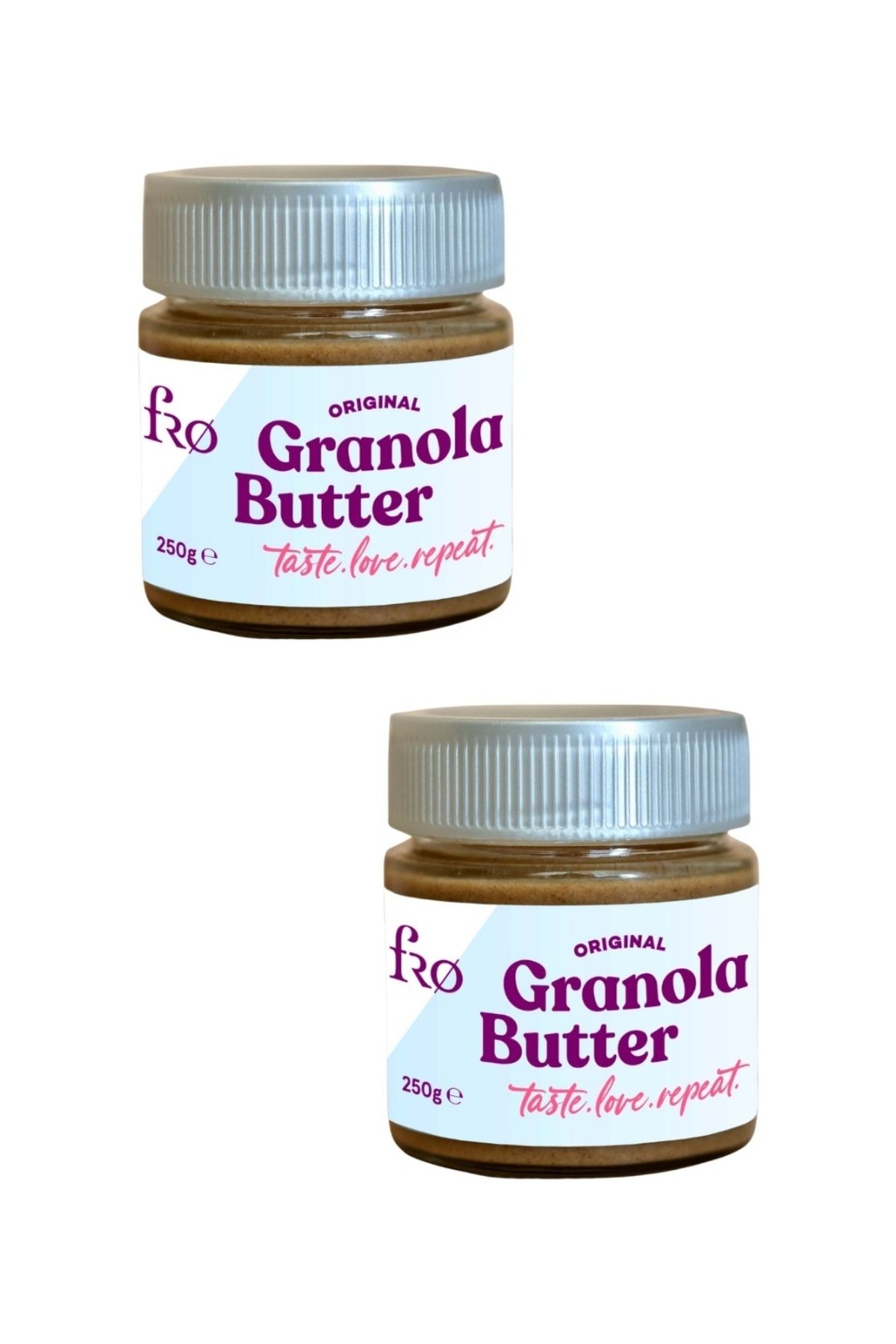 FRO 2'li Granola Butter Original Glutensiz Şekersiz Vegan Sürülebilir Ezme Katkısız 2x250gr