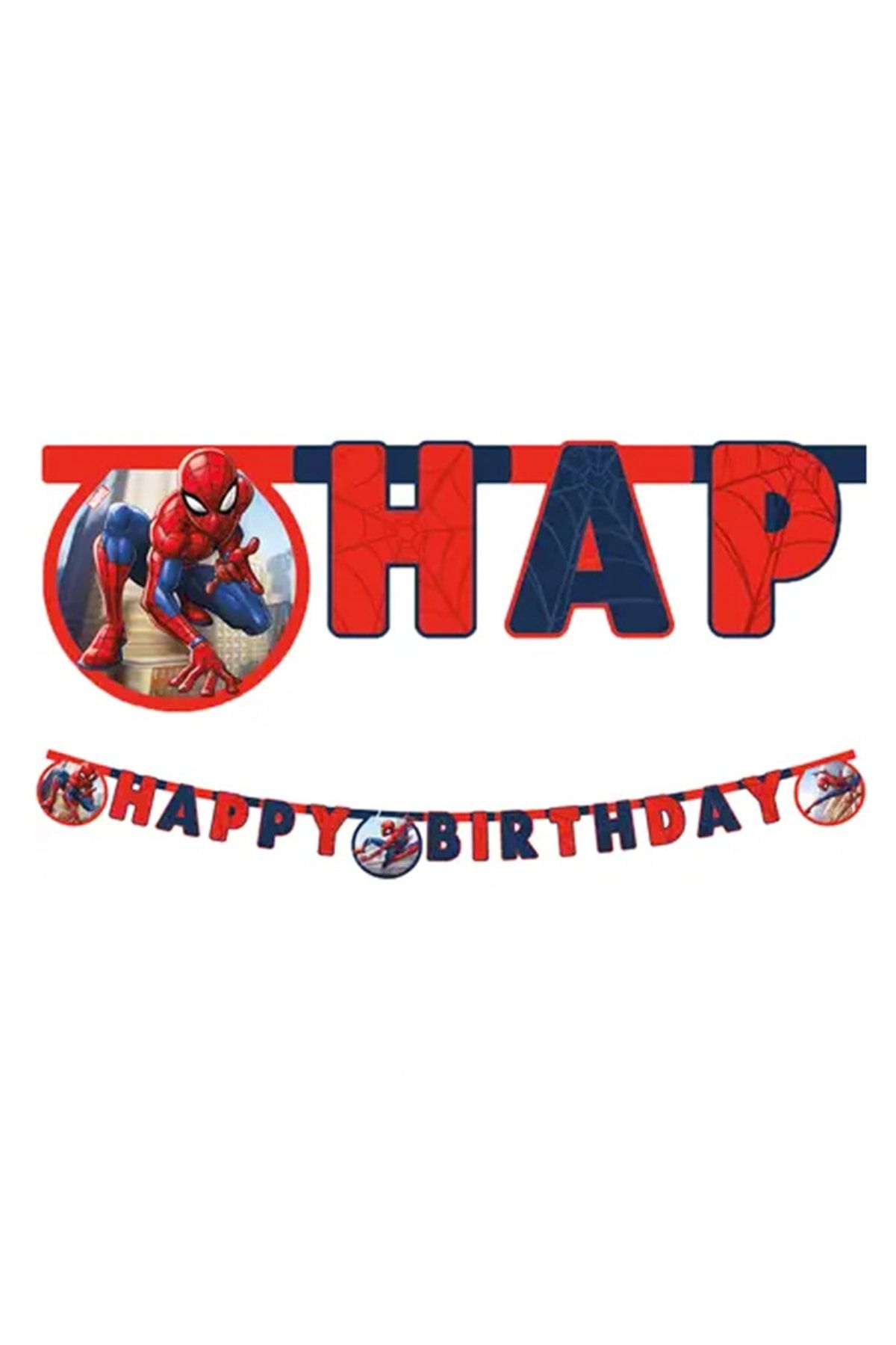 supertrend Spiderman Crime Fighter Happy Birthday Banne
