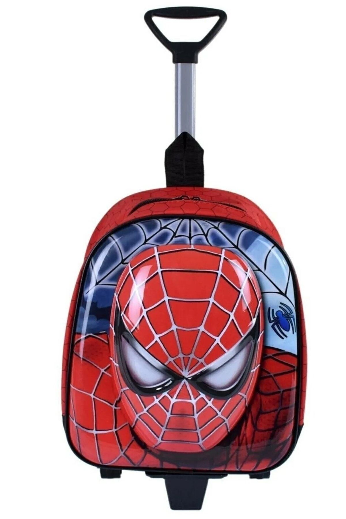DZC KUZENLER AVM Anaokulu Kreş Çocuk Valiz Sırt Çantası Çekçekli Spiderman Örümcekli Erkek Sırt Çant