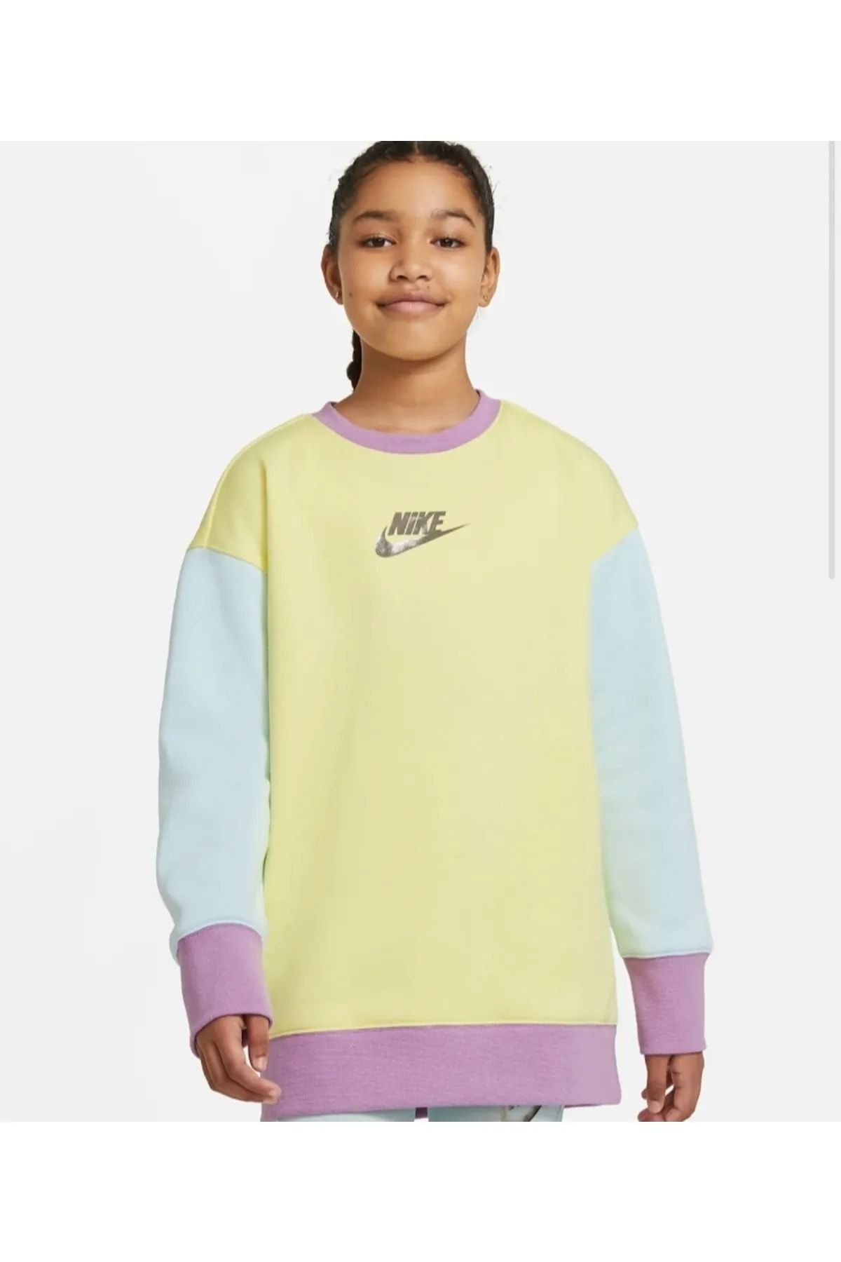 Nike Sportswear Kız Çocuk Renkli Sweatshirt - Dd3782-712
