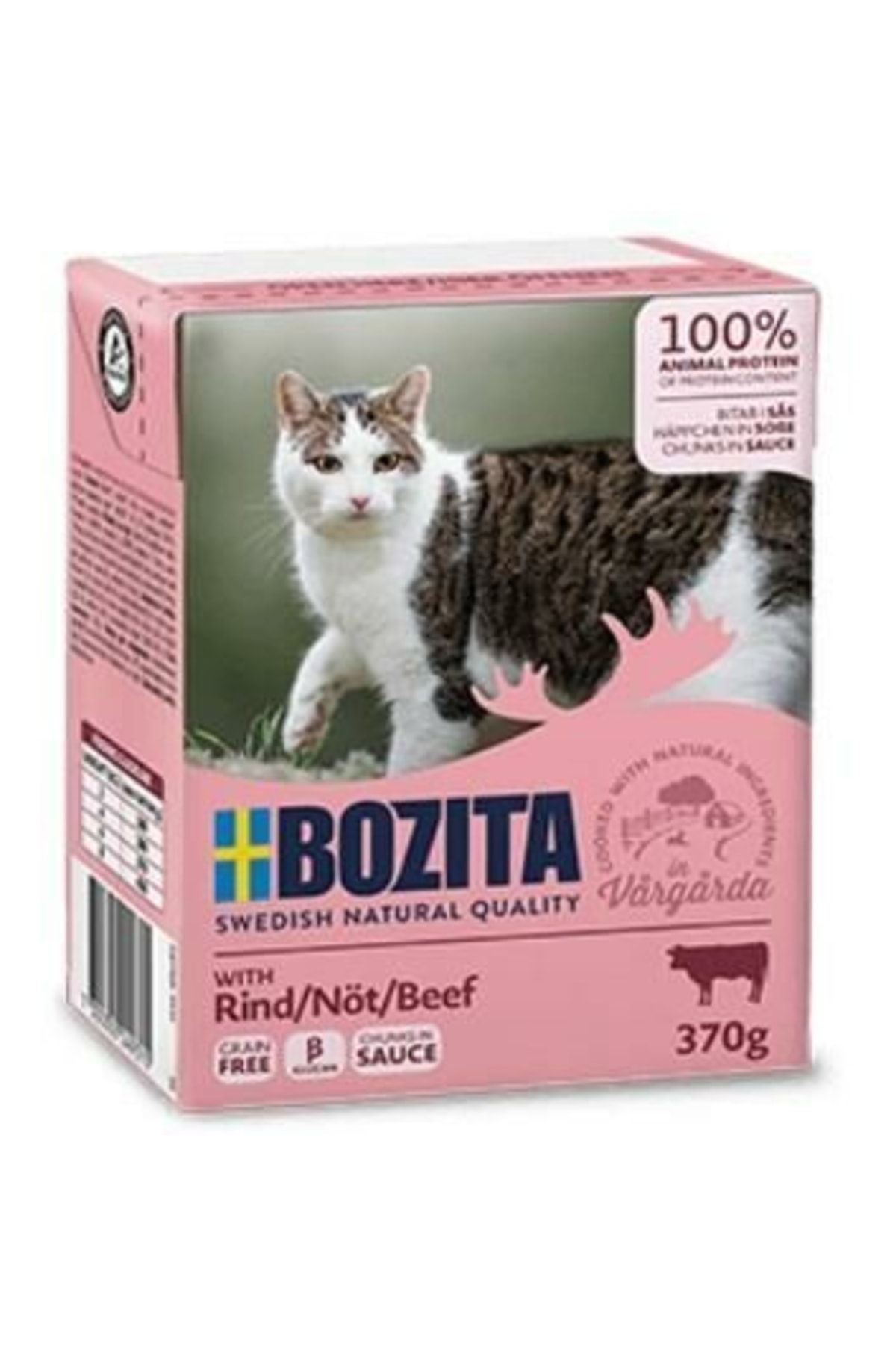 Bozita Tahılsız Sığır Etli Yetişkin Kedi Konserve Maması 370 Gr