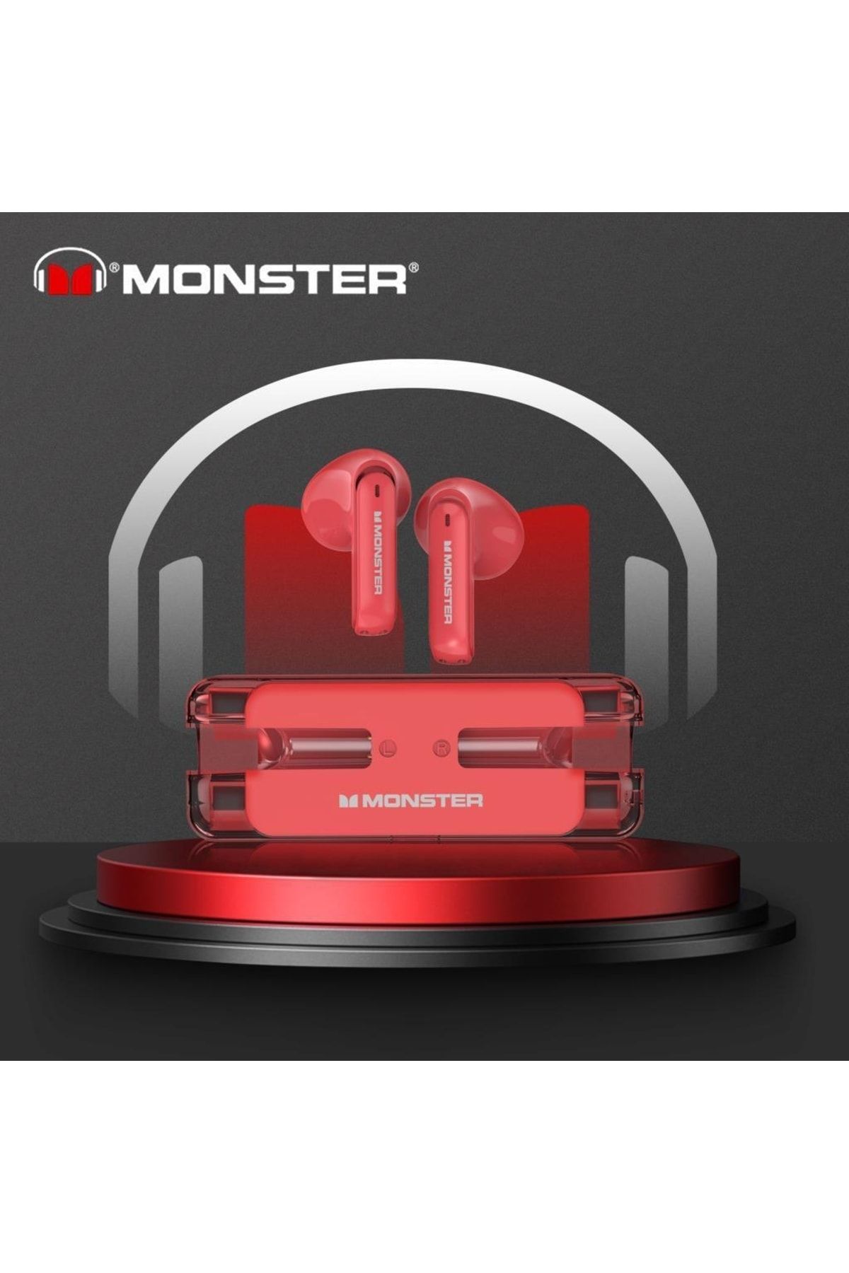 MONSTER Airmars XKT08 Gaming Bluetooth Kulaklık Yüksek Performanslı 5.3 Müzik Oyun