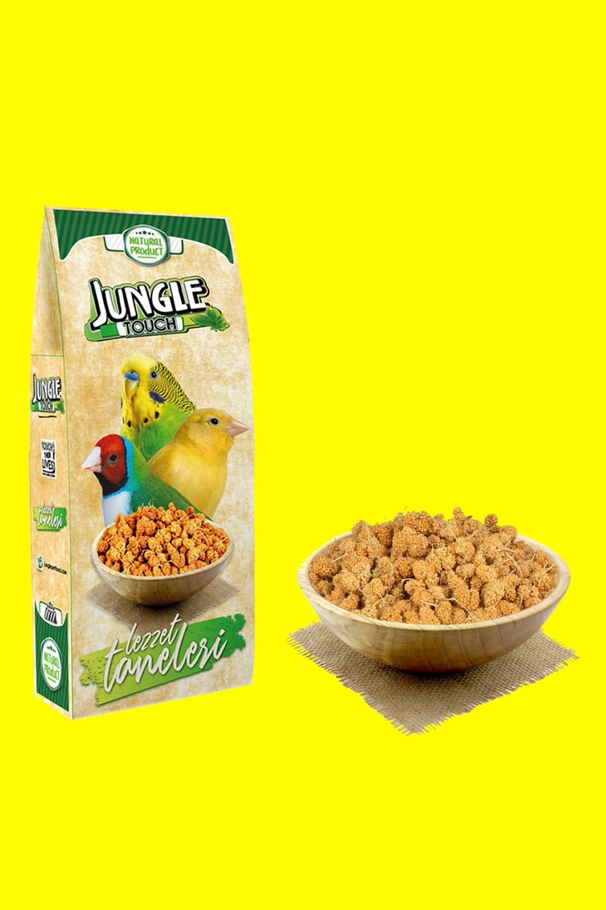 Jungle Kuşlarınız Için Ödül Lezzet Taneleri - Kurutulmuş Dal Darı - 150 Gram