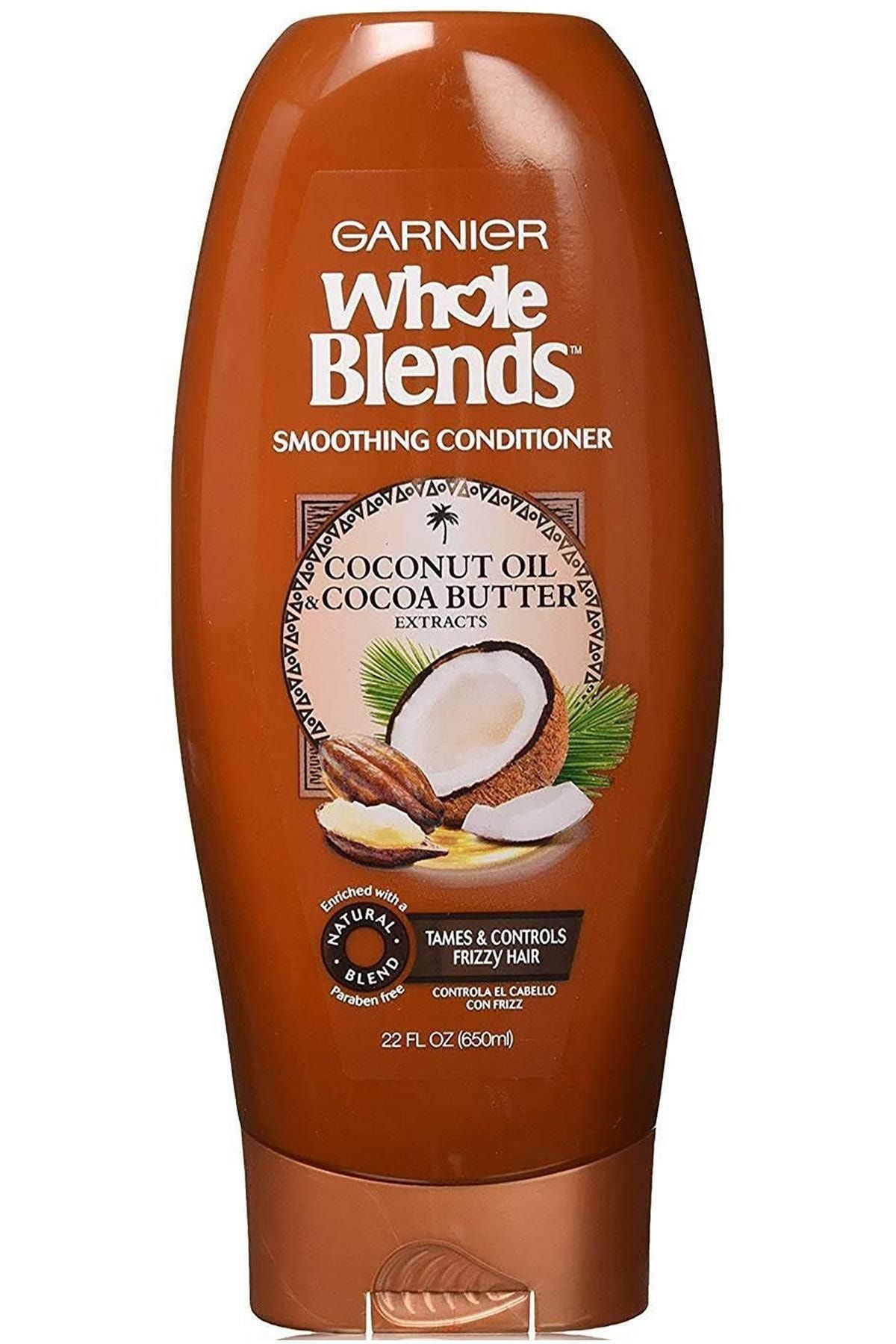 Garnier Whole Blends Hindistan Cevizi Ve Kakao Yağı Özlü Pürüzsüzleştirici Saç Kremi 650ml