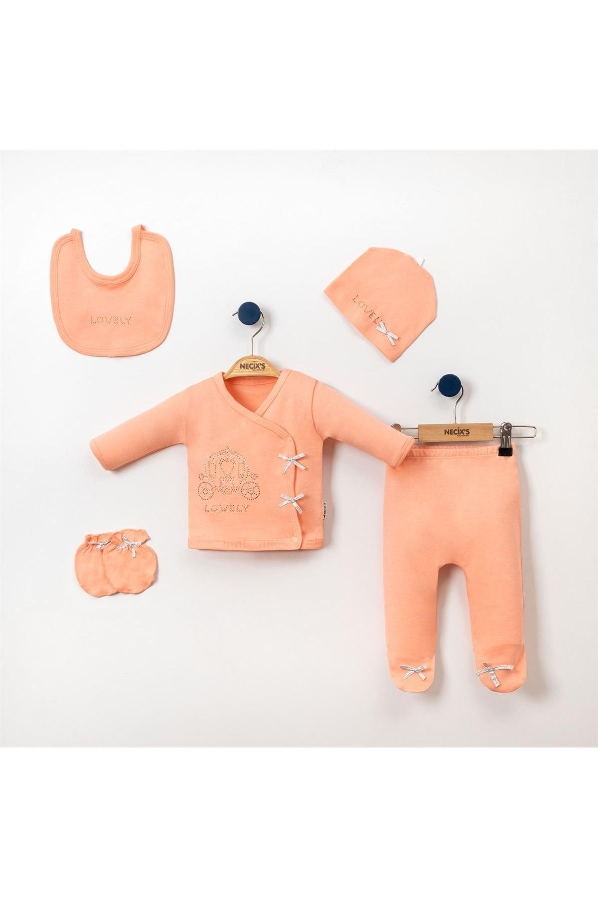 Necix's Lovely Taş Kız Bebek Hastane Çıkışı Beşli Set