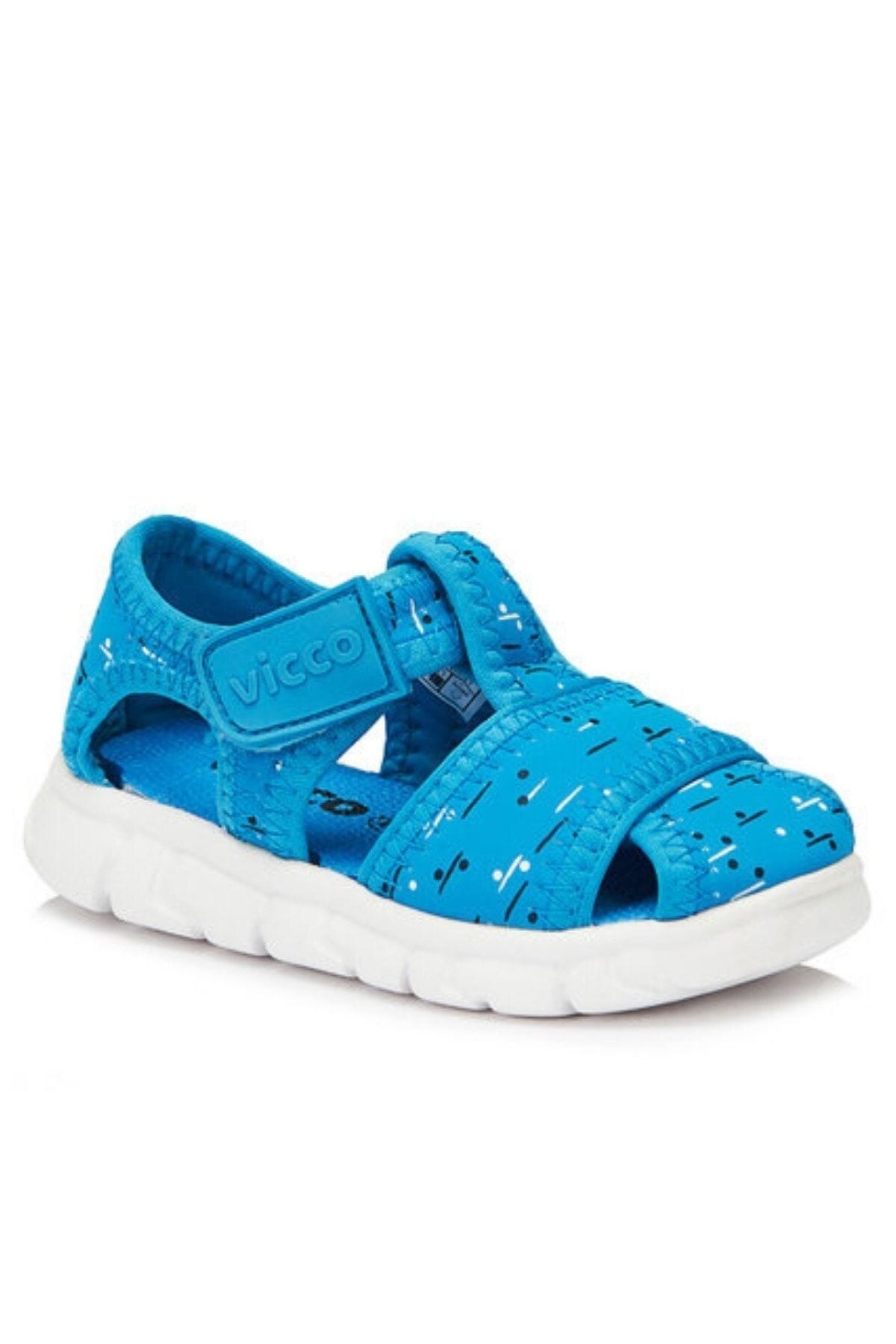 Vicco Unisexçocuk Eva Taban Hafif Ve Ortapedik Çocuk Sandalet / Ayakkabı Modeli - Mavi