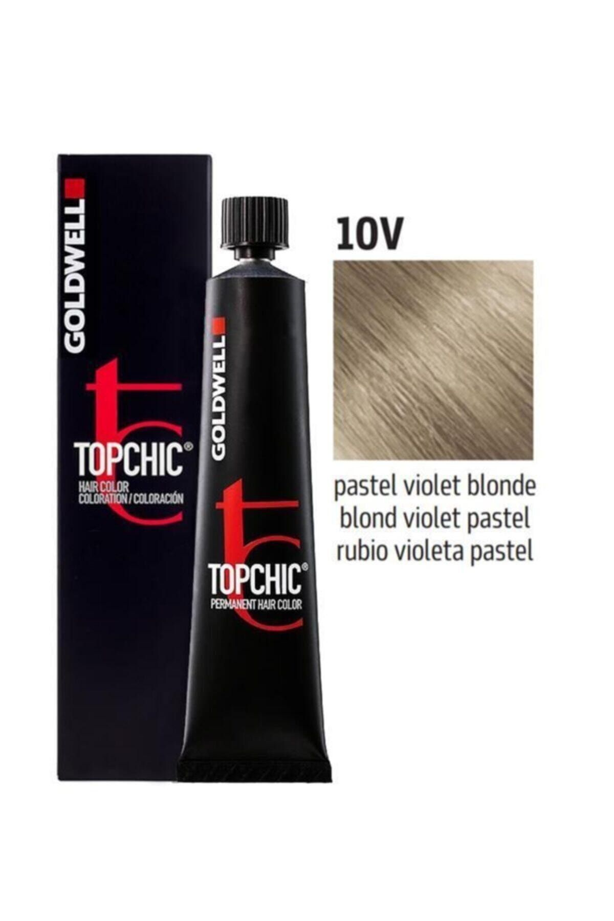GOLDWELL 10v Topchic Saç Boyası 10v Açık Sarı Viole 60 ml
