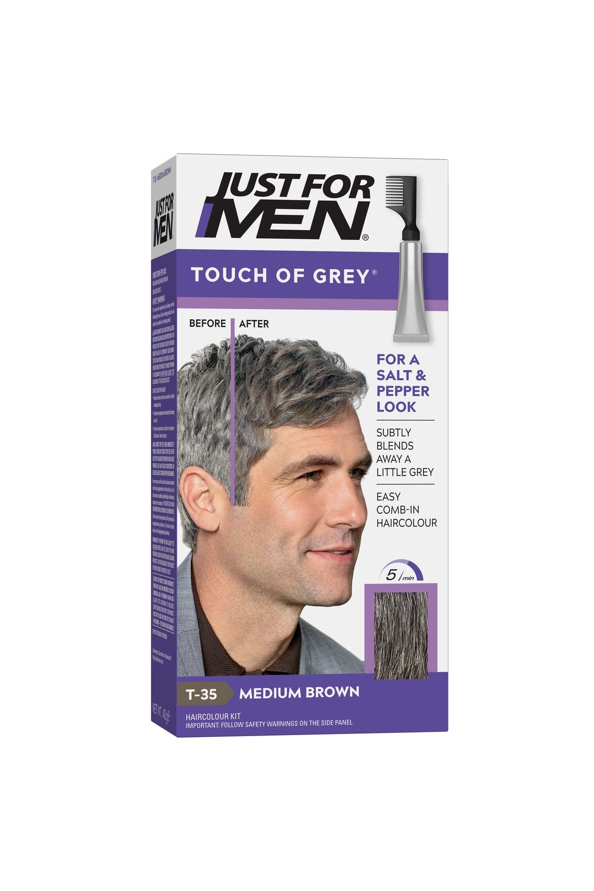 Just For Men Erkek Touch Of Grey Orta Kahve Saç Boyası 8680937004511