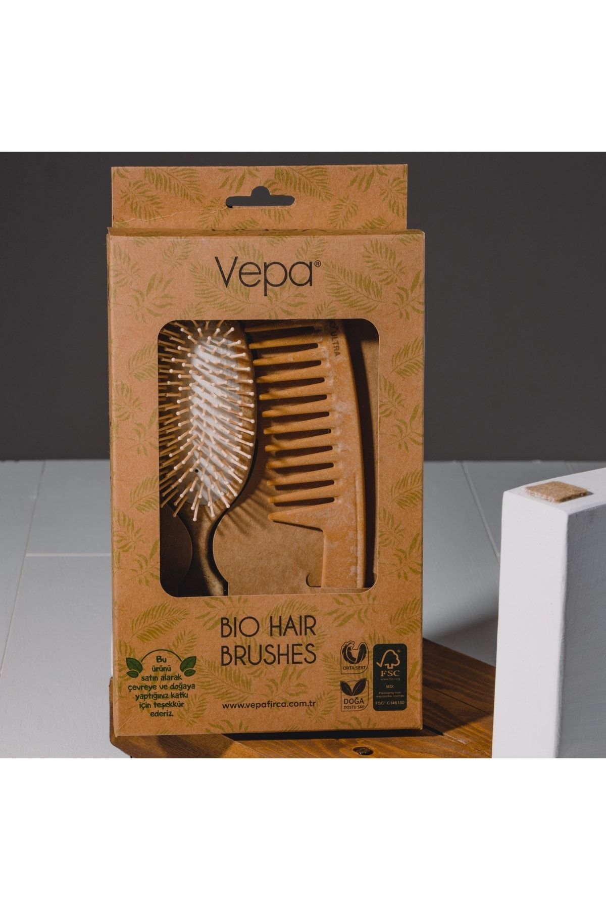 Vepa - Bio 2'li Saç Bakım Seti (saç Fırçası + Saç Tarağı)