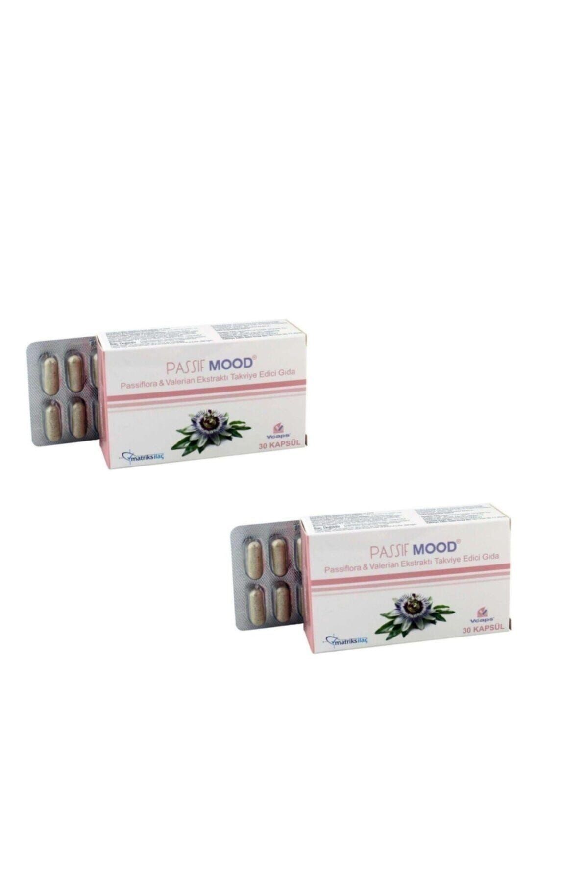 Passif Mood Passiflora & Valerian Ekstraktı Takviye Edici Gıda 30 Kapsül 2 Adet
