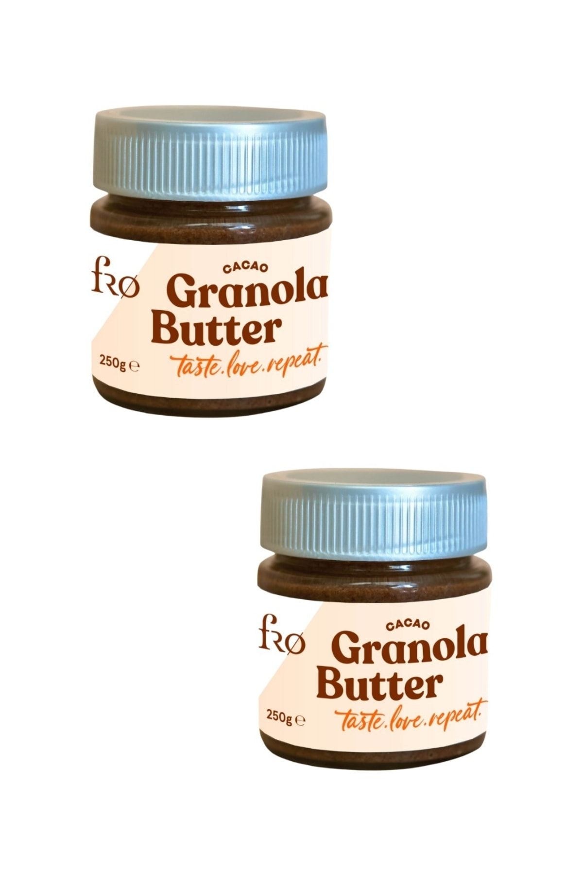 FRO 2'li Granola Butter Cacao Glutensiz Şekersiz Vegan Sürülebilir Kahvaltılık Ara Öğün 2x250gr