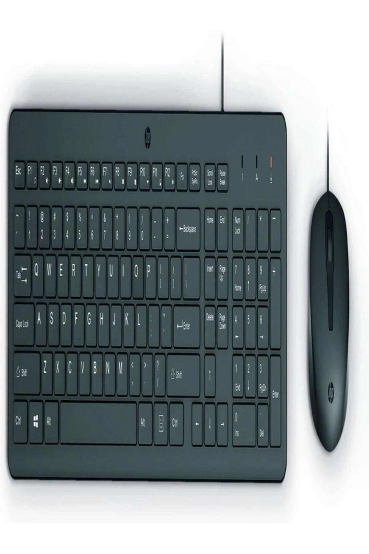 HP 150 Kablolu Klavye Mouse Seti Türkçe Siyah 240j7aa