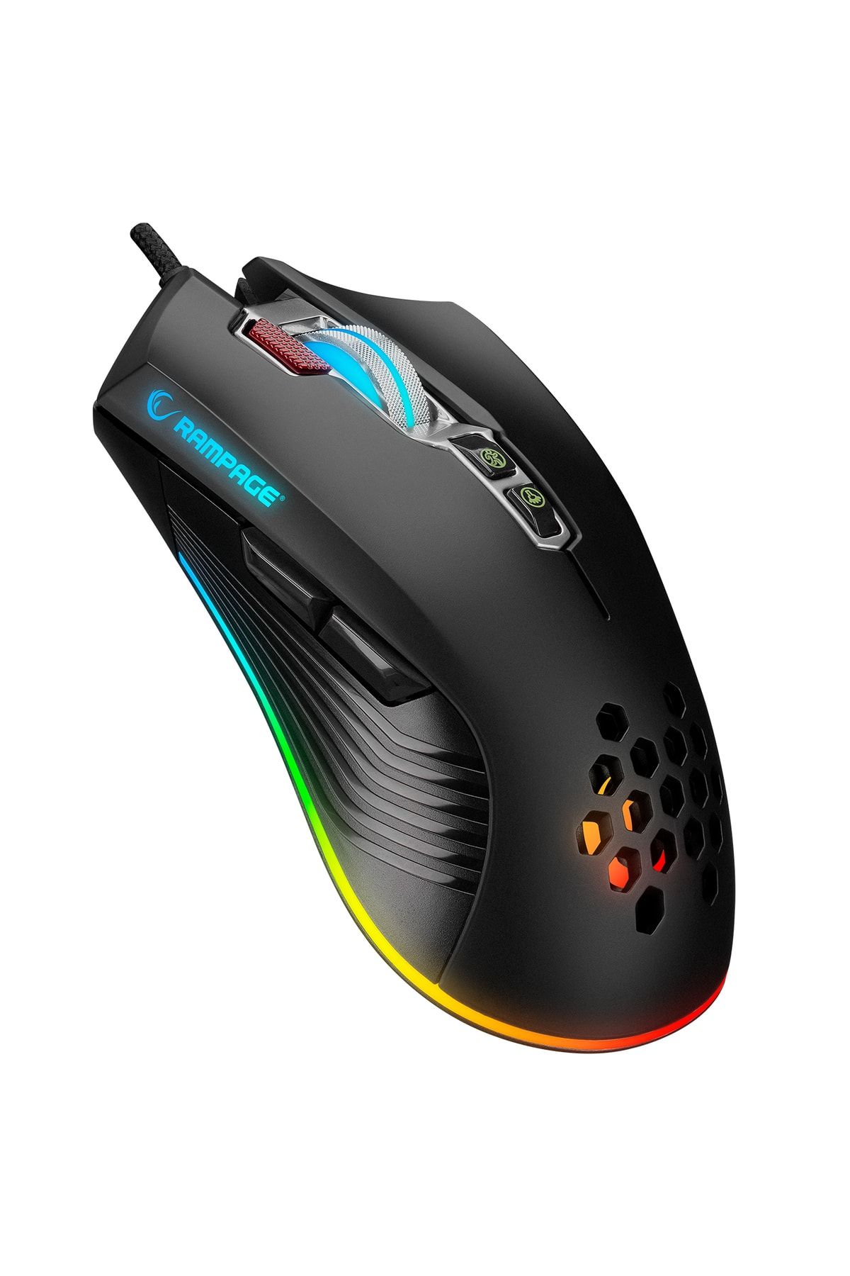Rampage Striker SMX-R75 Makrolu 8 Tuşlu RGB Gaming Oyuncu Mouse
