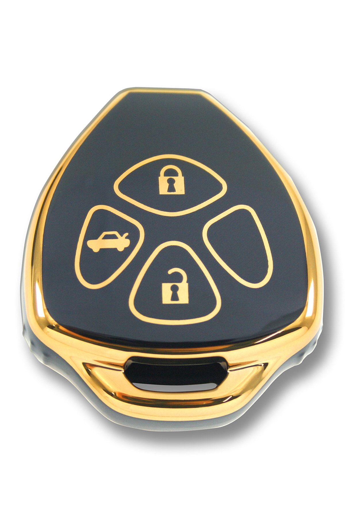 babikamium Toyota Avensis 2005-2015 3btn Anahtarlı Tip Siyah Oto Anahtar Kumanda Kabı Kılıf Oto Anahtarlık