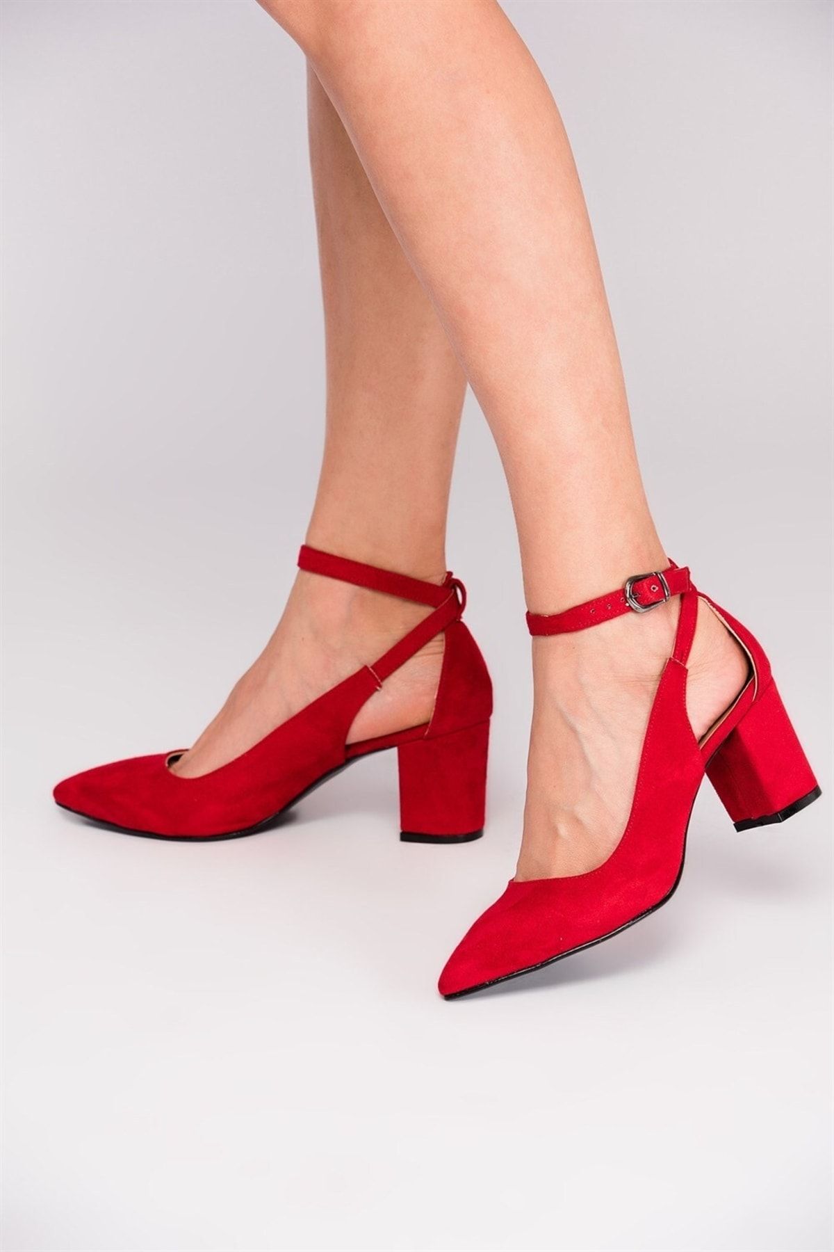 Fox Shoes Kırmızı Kadın Topuklu Ayakkabı D922223602
