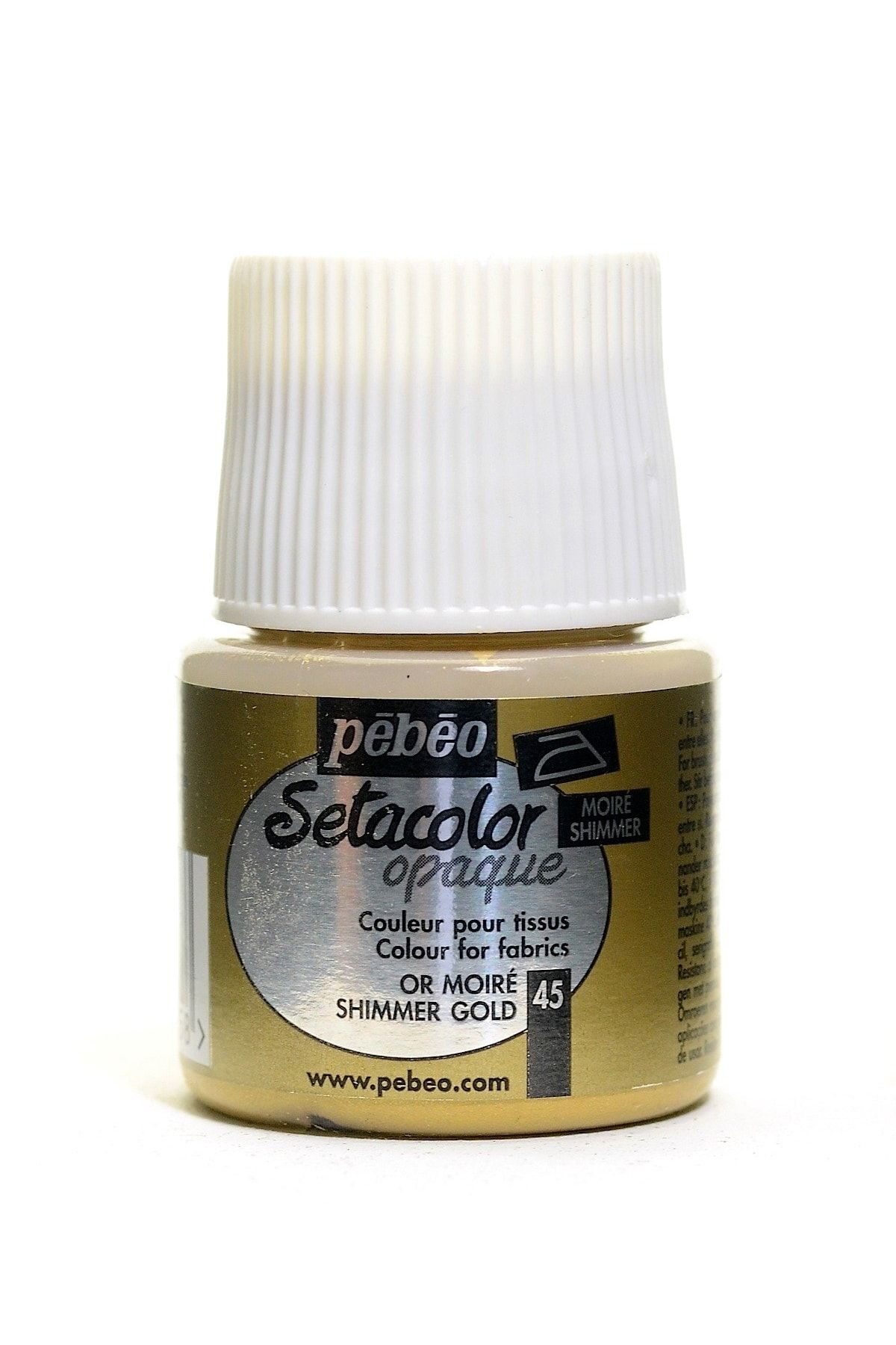 Pebeo Setacolor Opak Kumaş Boyası 45ml 45 Shimmer Gold