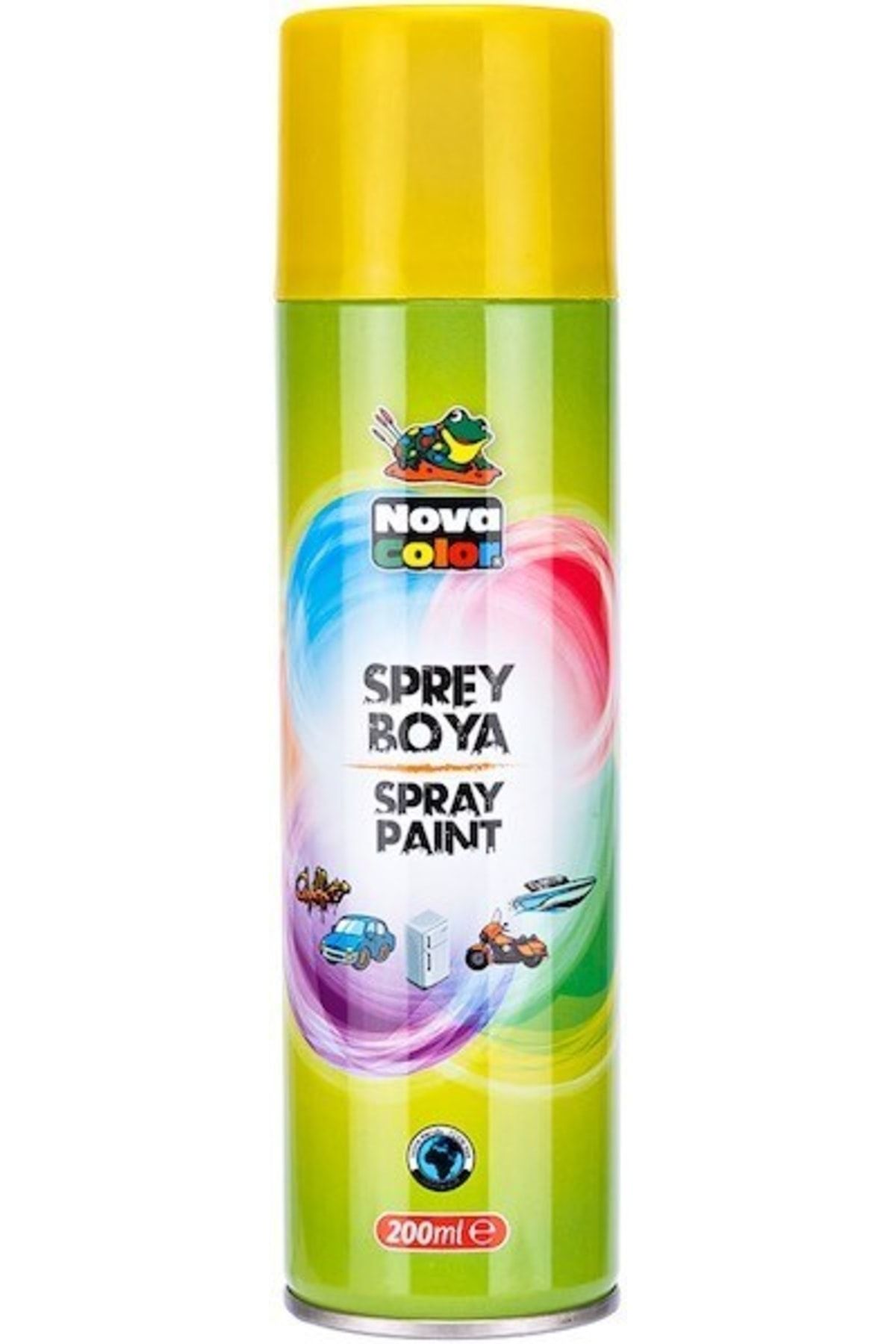 nova color Sprey Boya 200 ml Sarı Nc-800