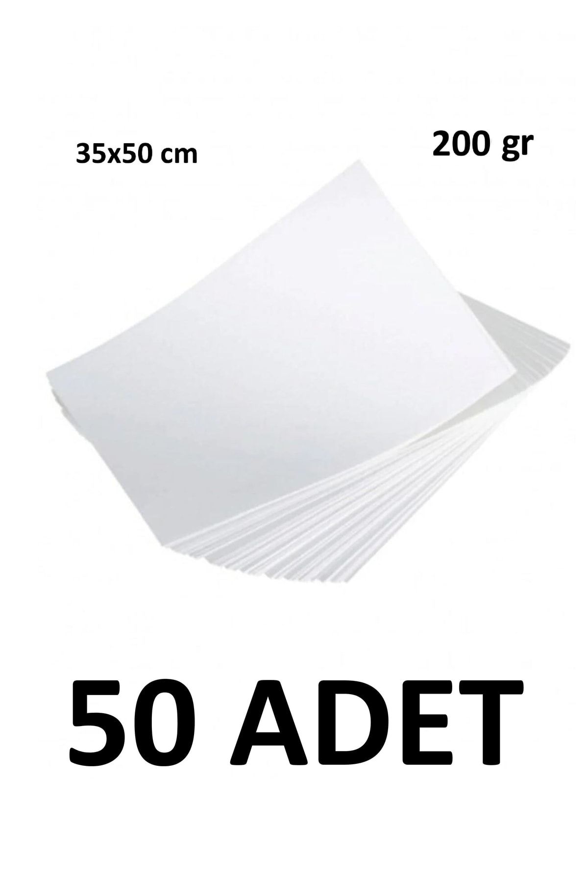 Keskin Color 50 Adet Karatis Art Beyaz Resim Kağıdı 35 X 50 Cm 200 Gr
