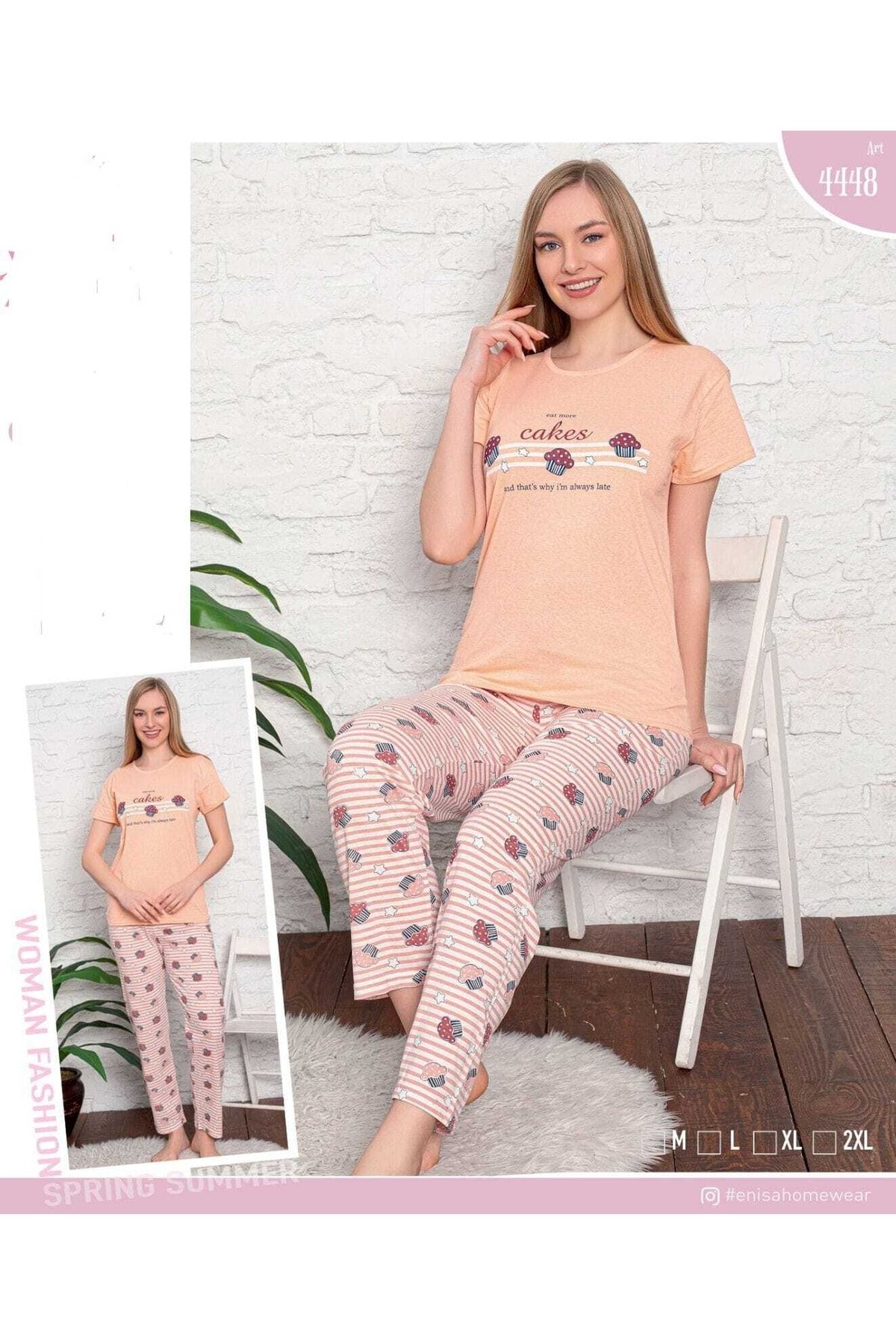 LİLA PİJAMA Pamuklu Penye Pijama Takımı