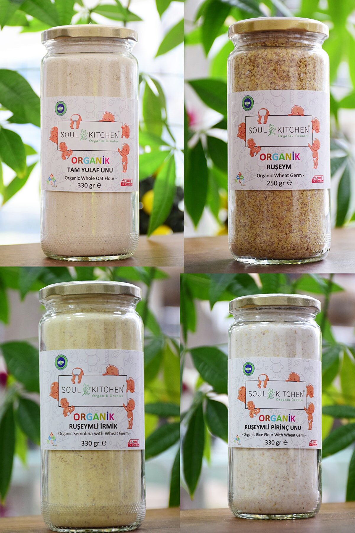 Soul Kitchen Organik Ürünler Organik Bebek Ek Gıda Seti +6ay 4lü Paket Model 5