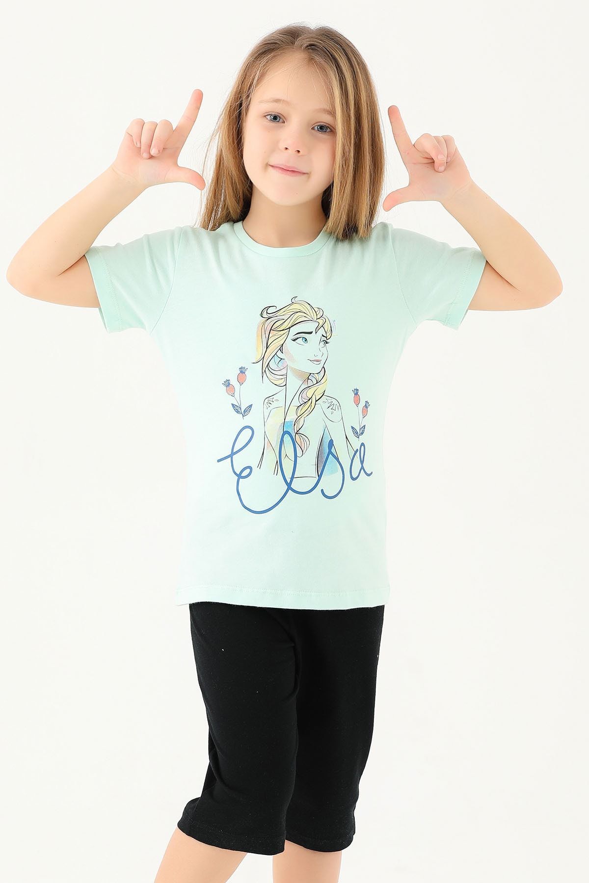 DİSNEY D4803 Lisanslı Kız Çocuk Kısa Kol T-shirt