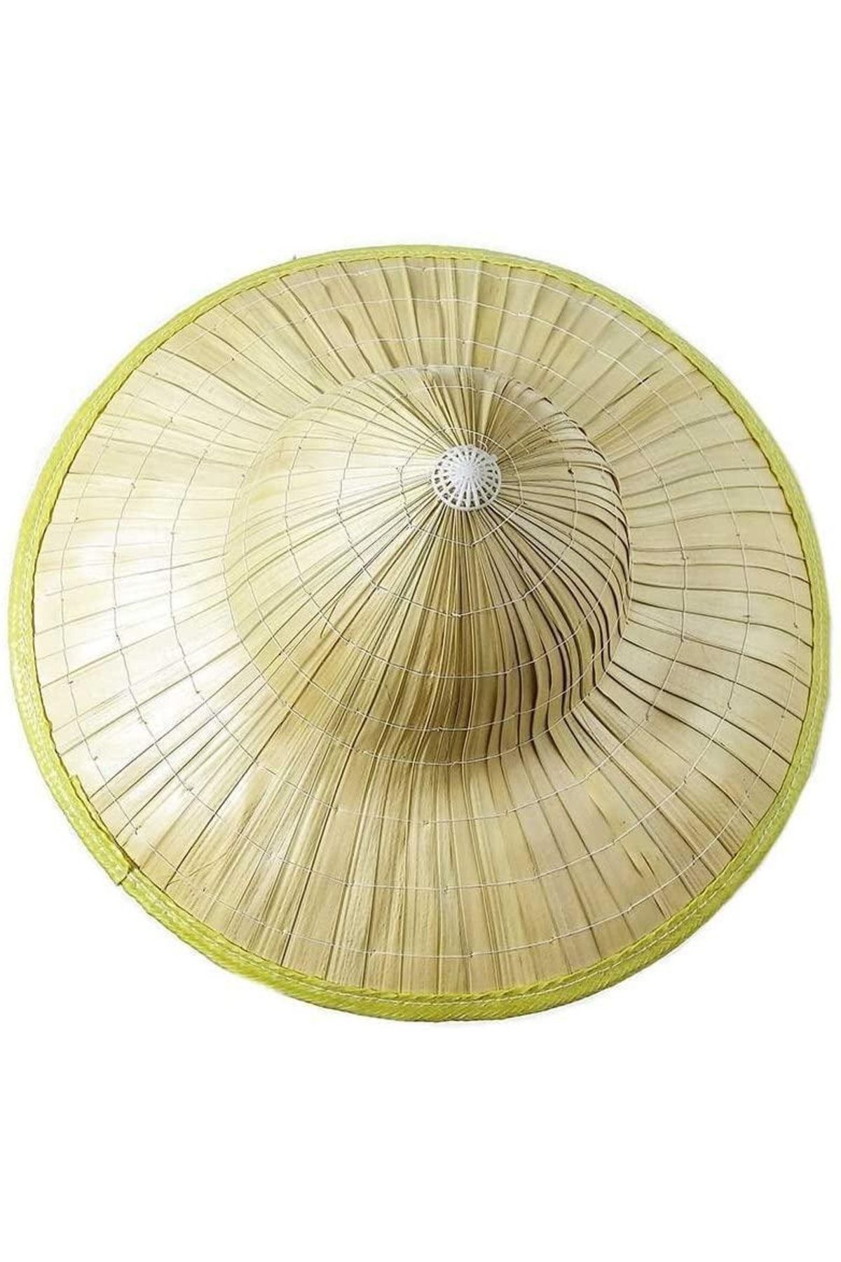 KAYAMU Naturel Renk Hasır Malzeme Bali Şapkası 42x35 Cm