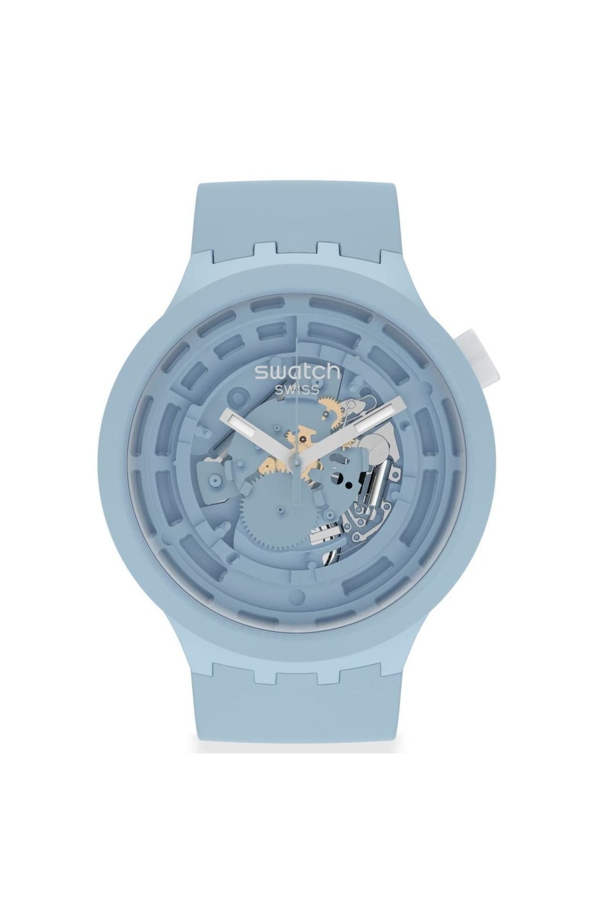 Swatch Big Bold Ceramic C-blue Unisex Kol Saati Sb03n100