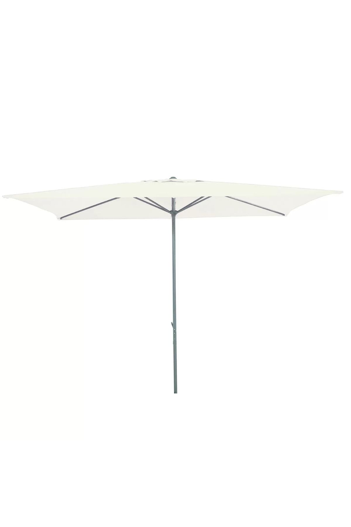 Sadece Nette Polyester Kumaş 200x300cm Bahçe Şemsiyesi, Balkon Şemsiyesi Ekru