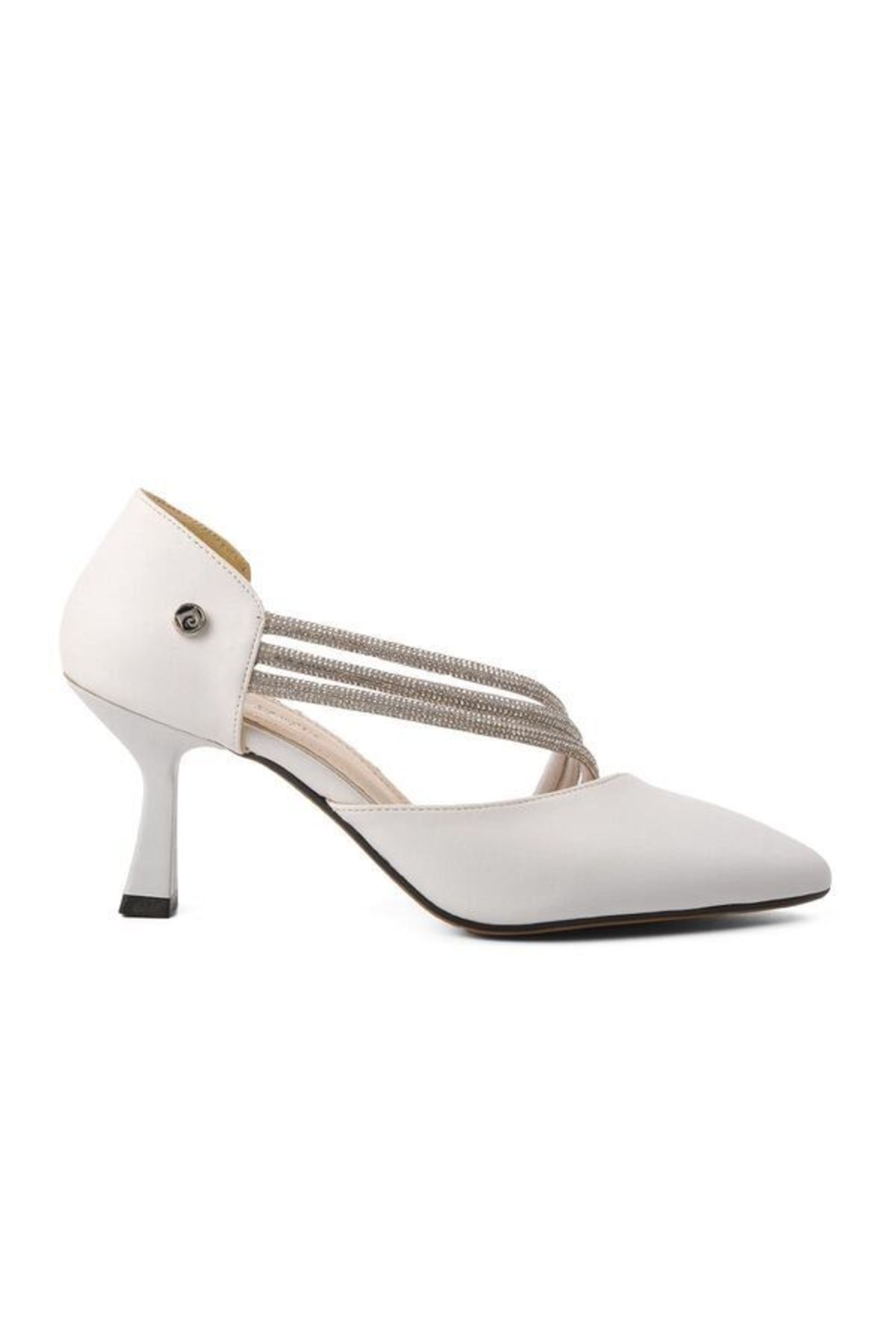 Pierre Cardin Pc-17771 Beyaz Cilt Kadın Abiye Ayakkabı