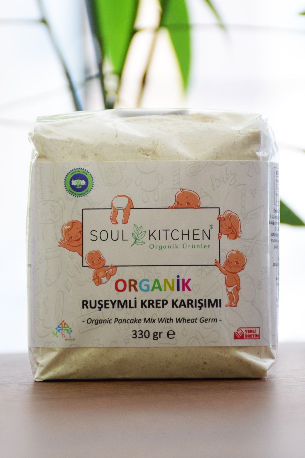 Soul Kitchen Organik Ürünler Organik Bebek Ruşeymli Krep Karışımı 330gr - Eko Paket