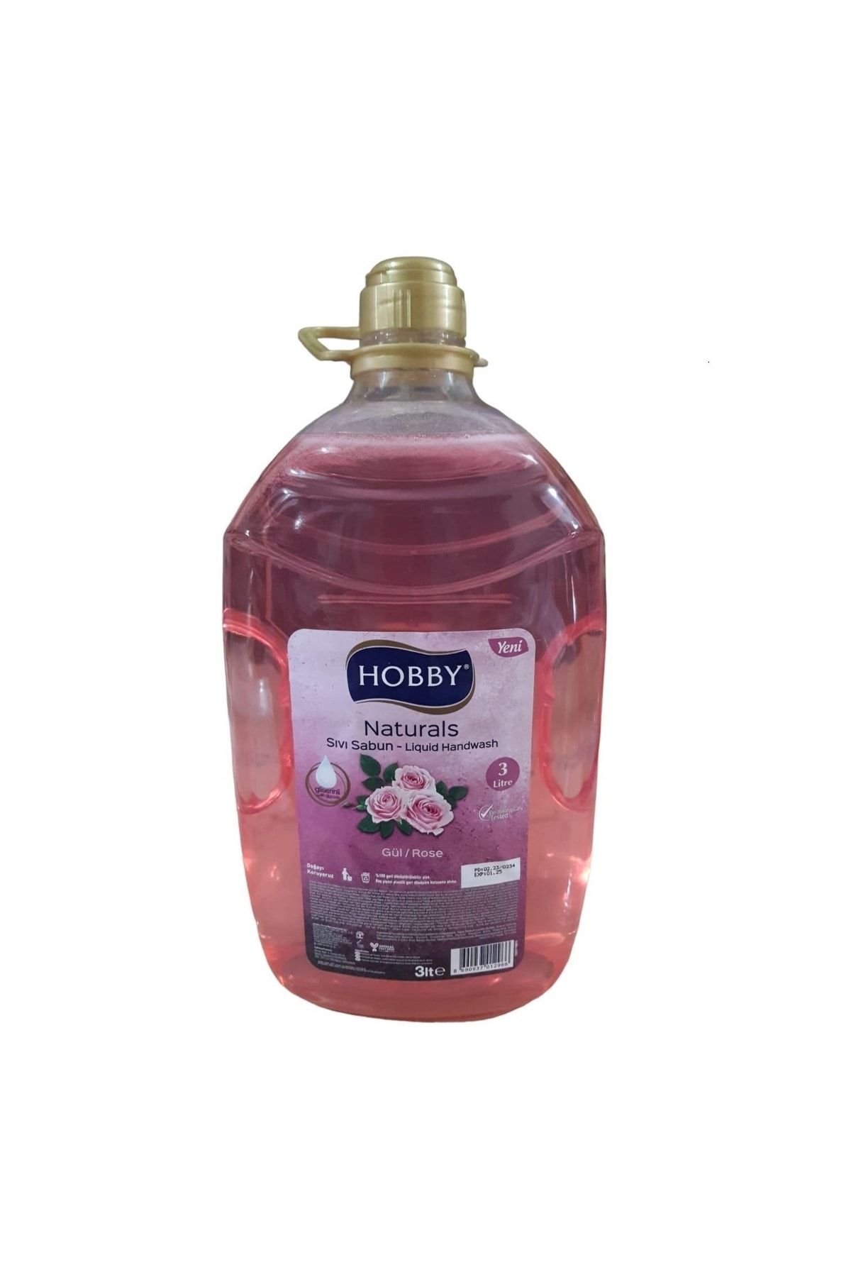 Hobby Sıvı Sabun Gliserinli 3 L. Gül Naturals Serisi