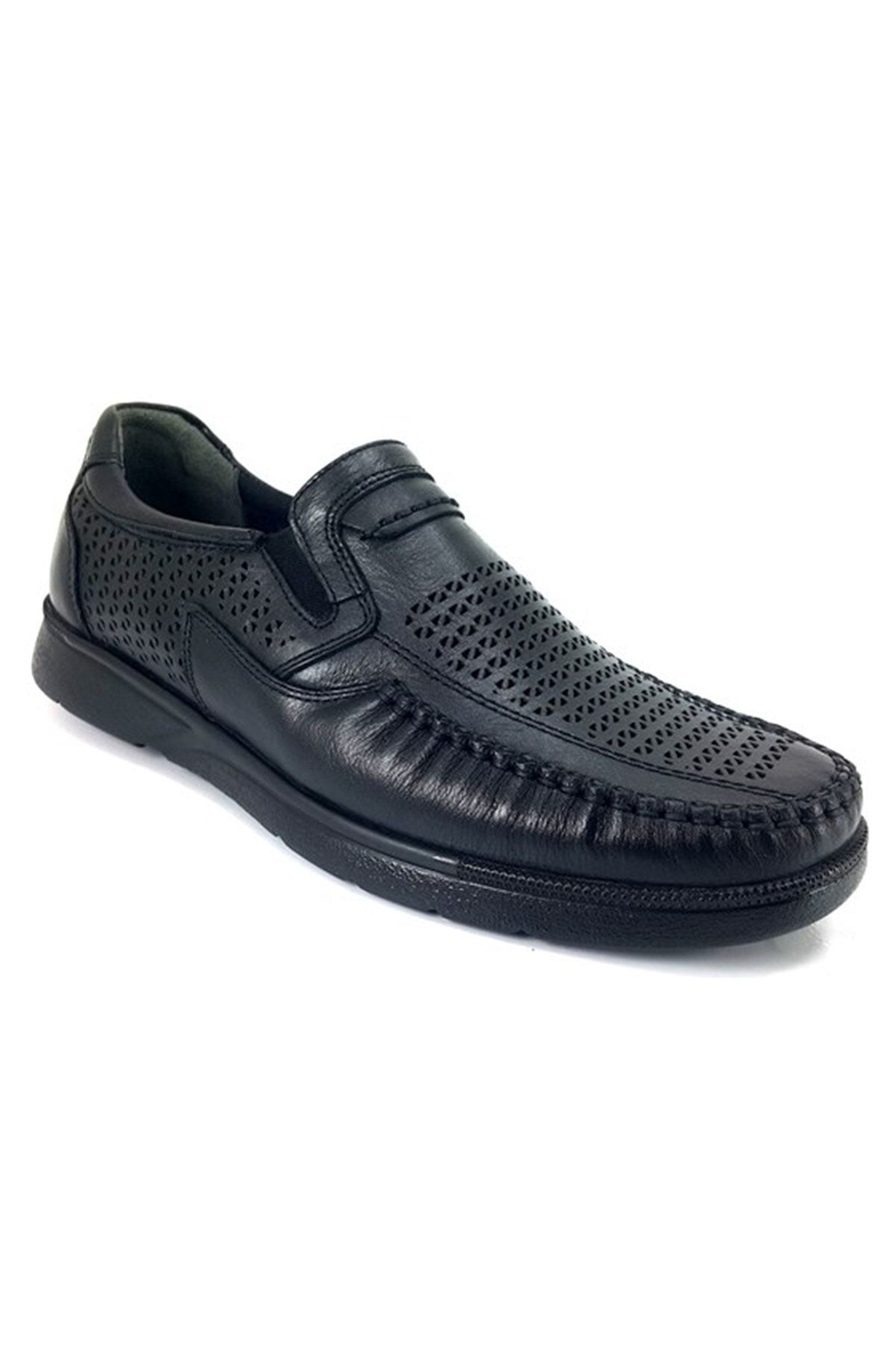 Forelli Helmut Erkek Siyah Deri Comfort Ayakkabı-siyah