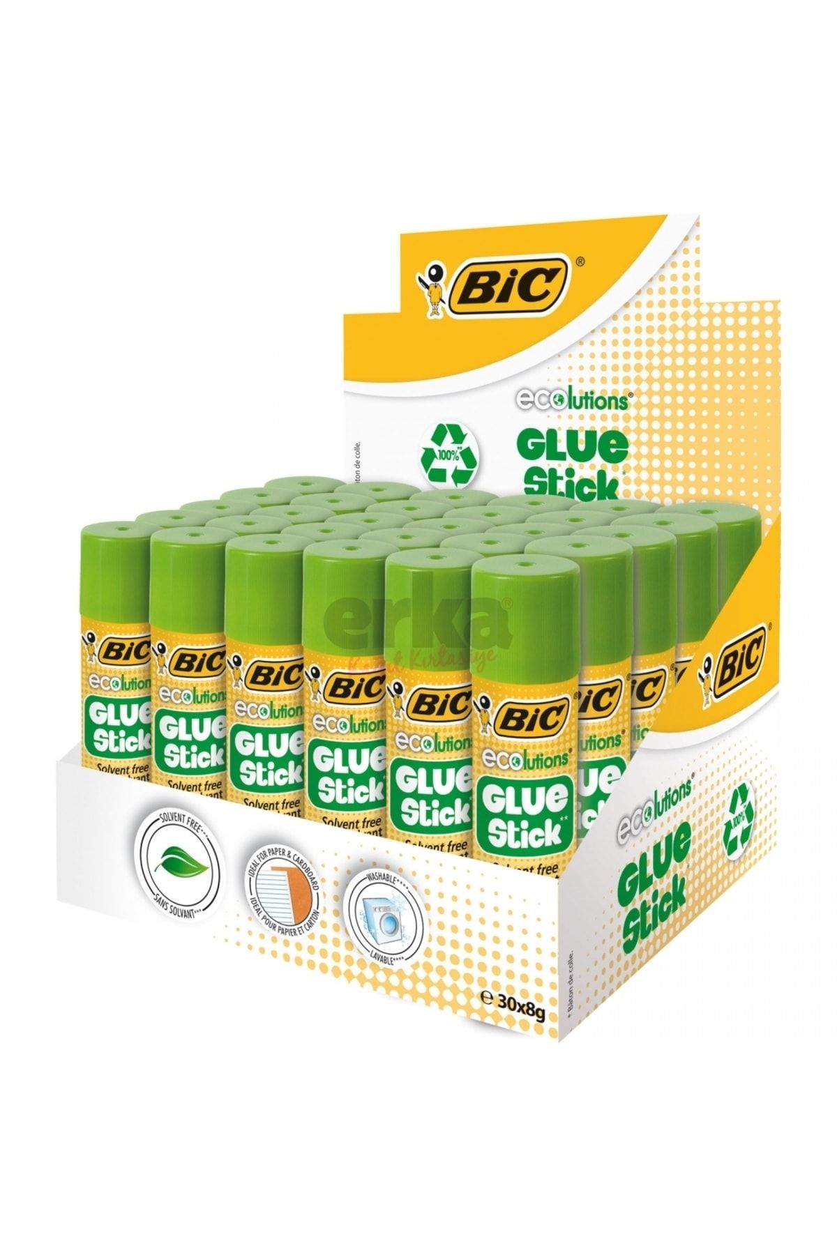 Bic Eco Glue Stick Yapıştırıcı 8 gr 30'lu Kutu