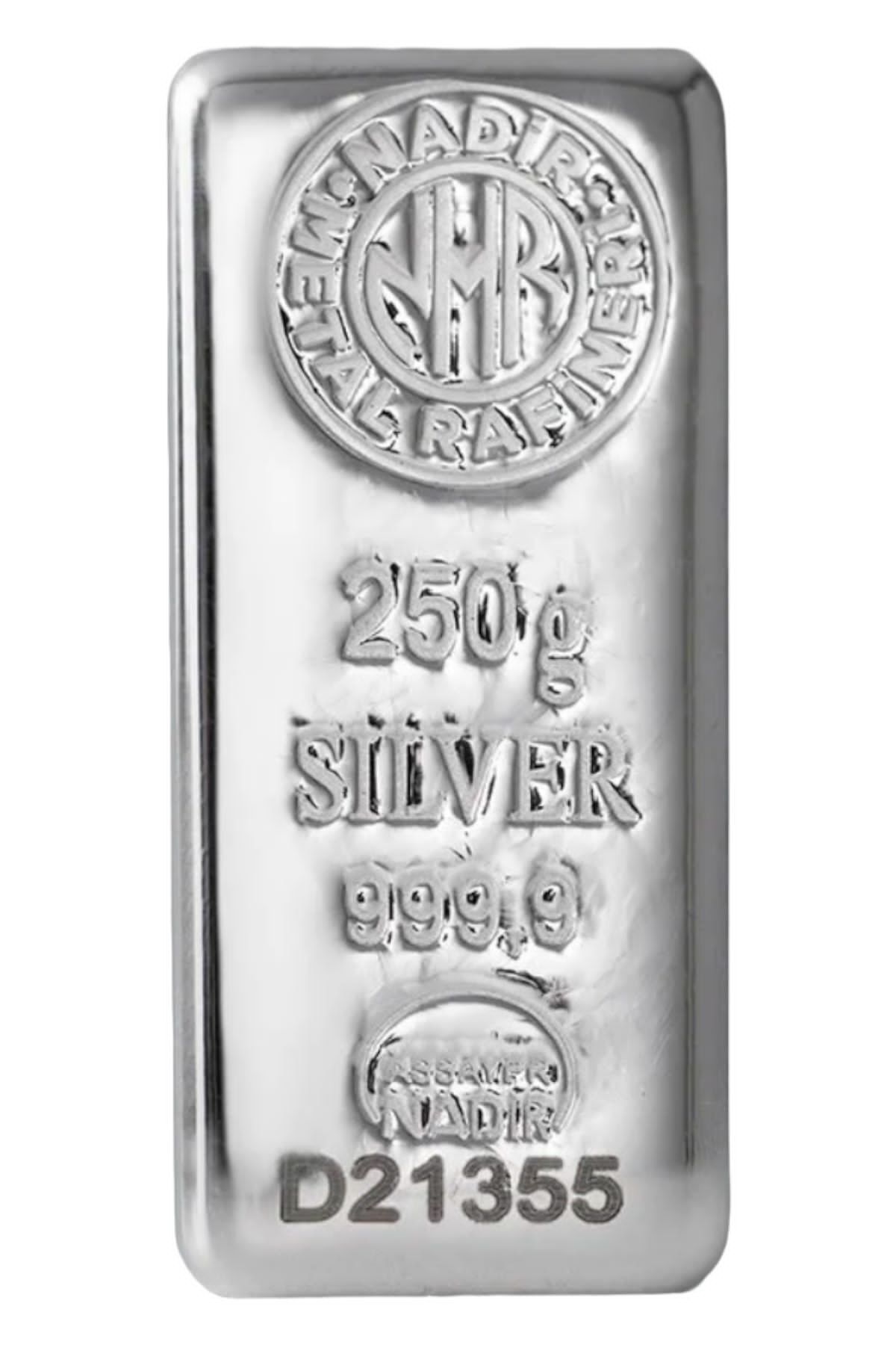 Tuğrul Kuyumculuk Uluslararası Geçerli Faturalı 250 Gram 999,9 Külçe Gümüş