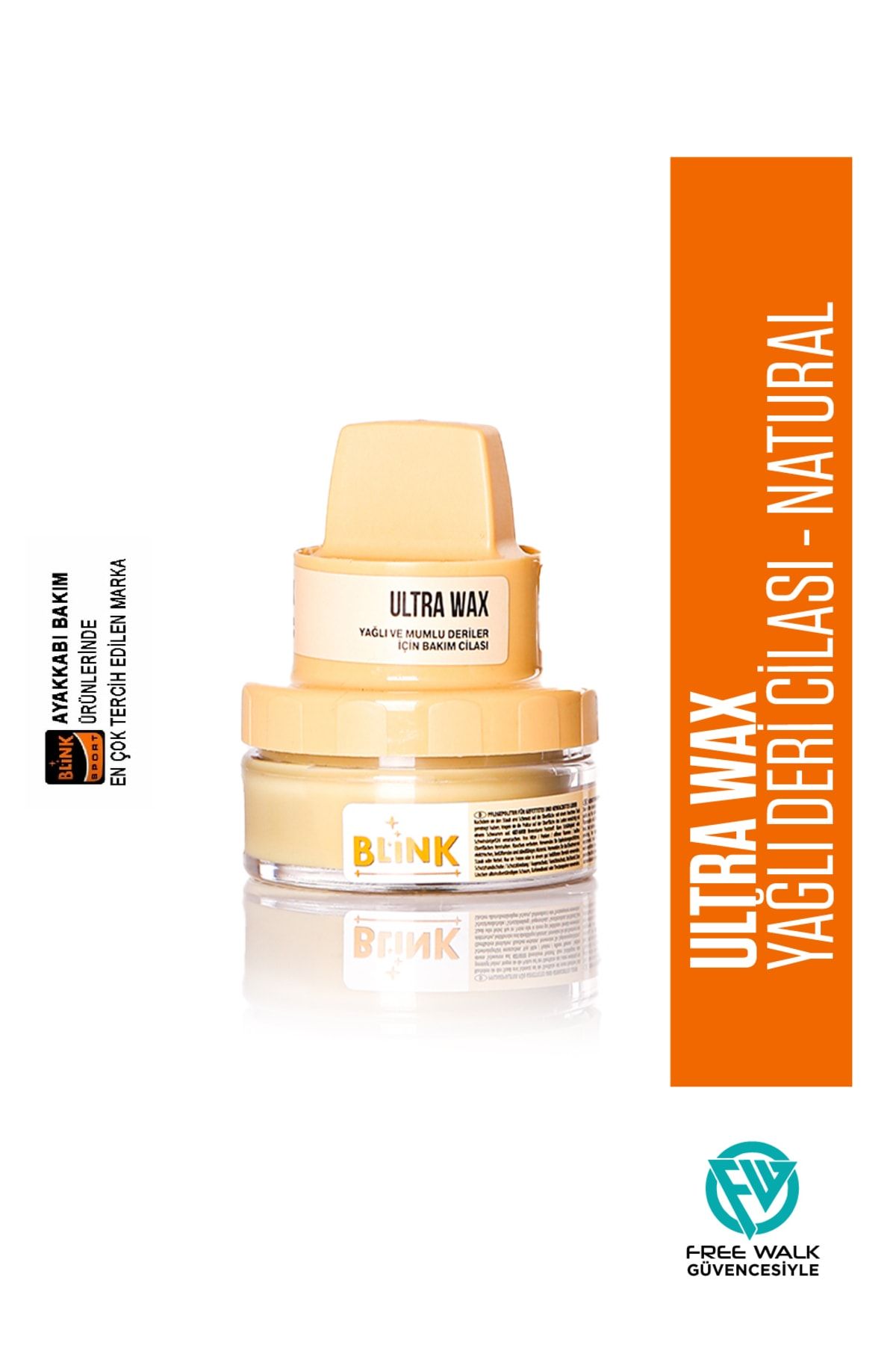 Blink Ultra Wax Yağlı Deri Cilası Naturel Renk 50 ml B-8571