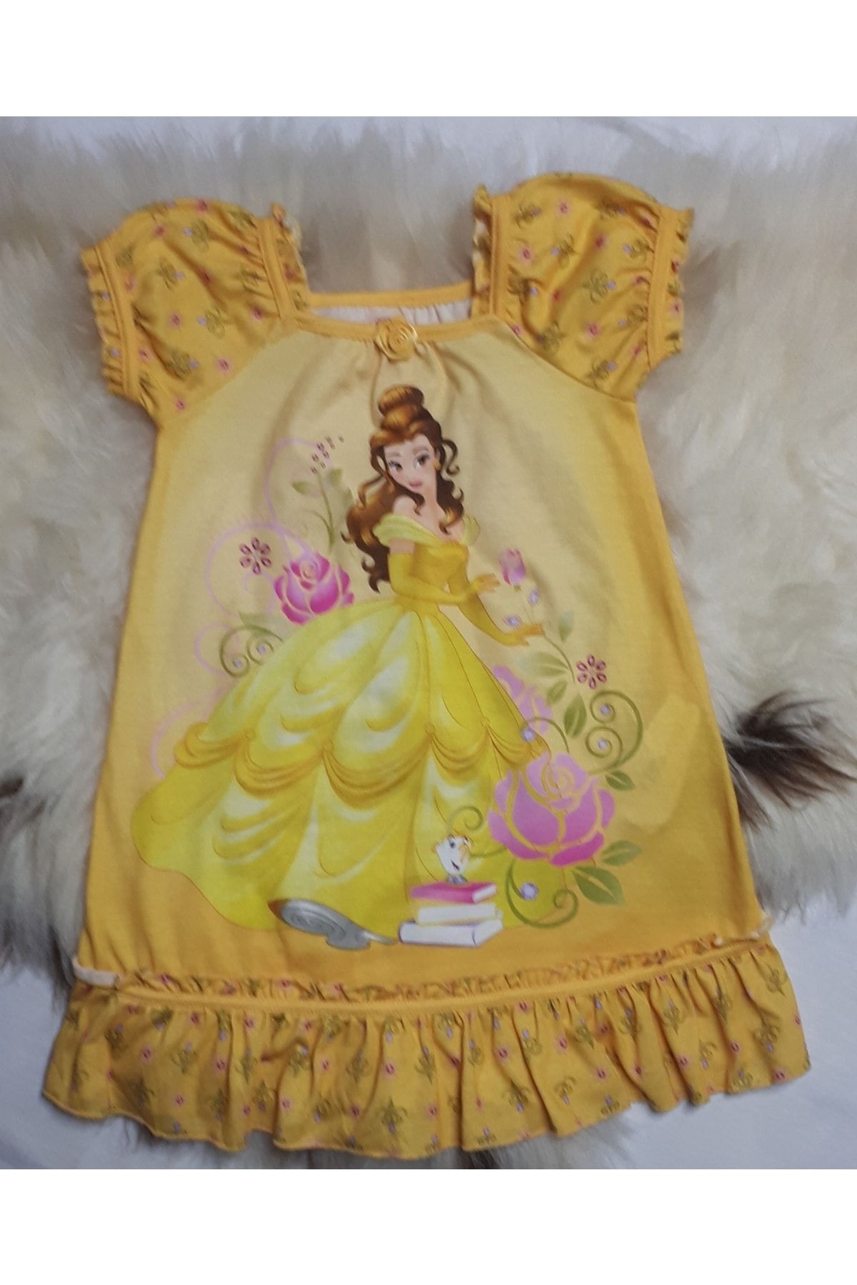 Disney Collection Bella Gecelik Penye Elbise