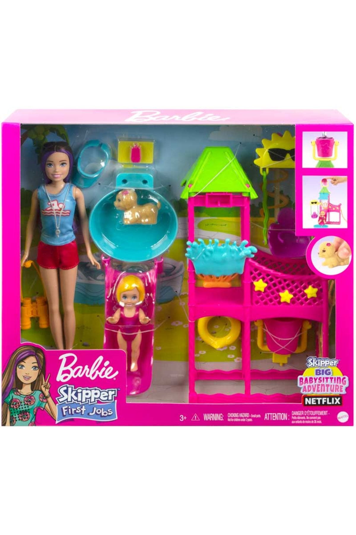 Mattel Hkd80 Barbie Skipper'ın Su Parkı Eğlencesi Oyun Seti