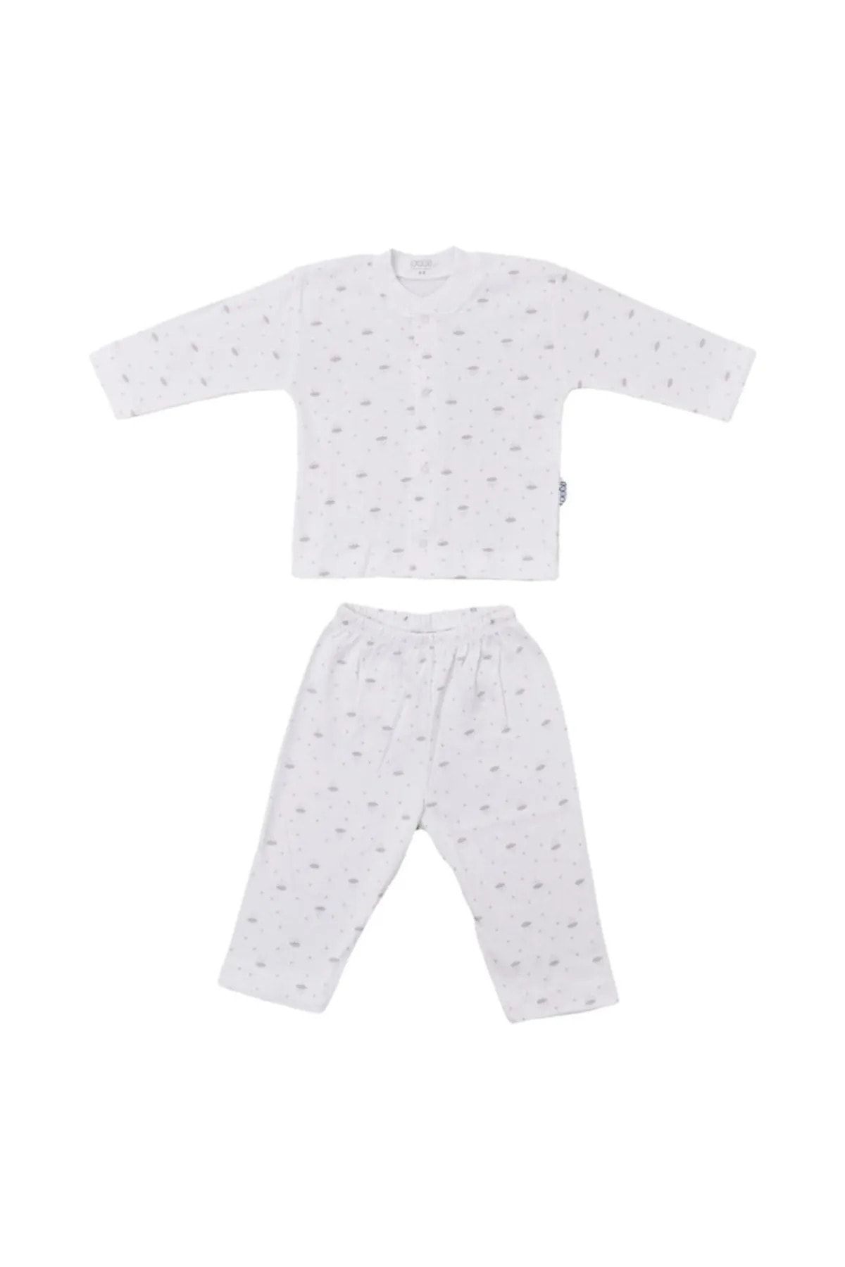 Sebi Bebe Bebe Bebek Pijama Takımı Bulutlu Pamuklu