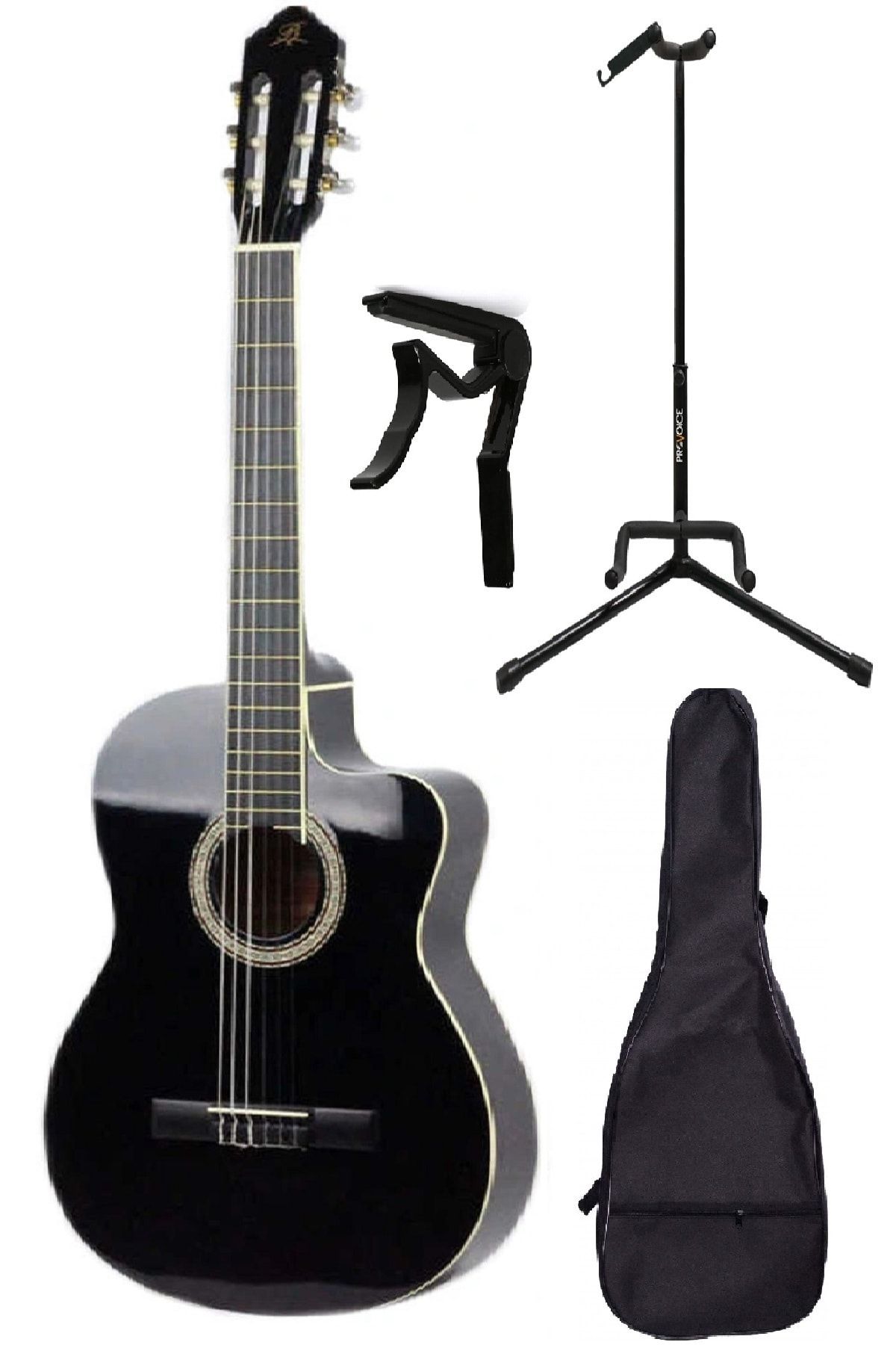 Barcelona Lc 3900 Cbk Paket Siyah Klasik Gitar (stand Kılıf Kapo Hediye)