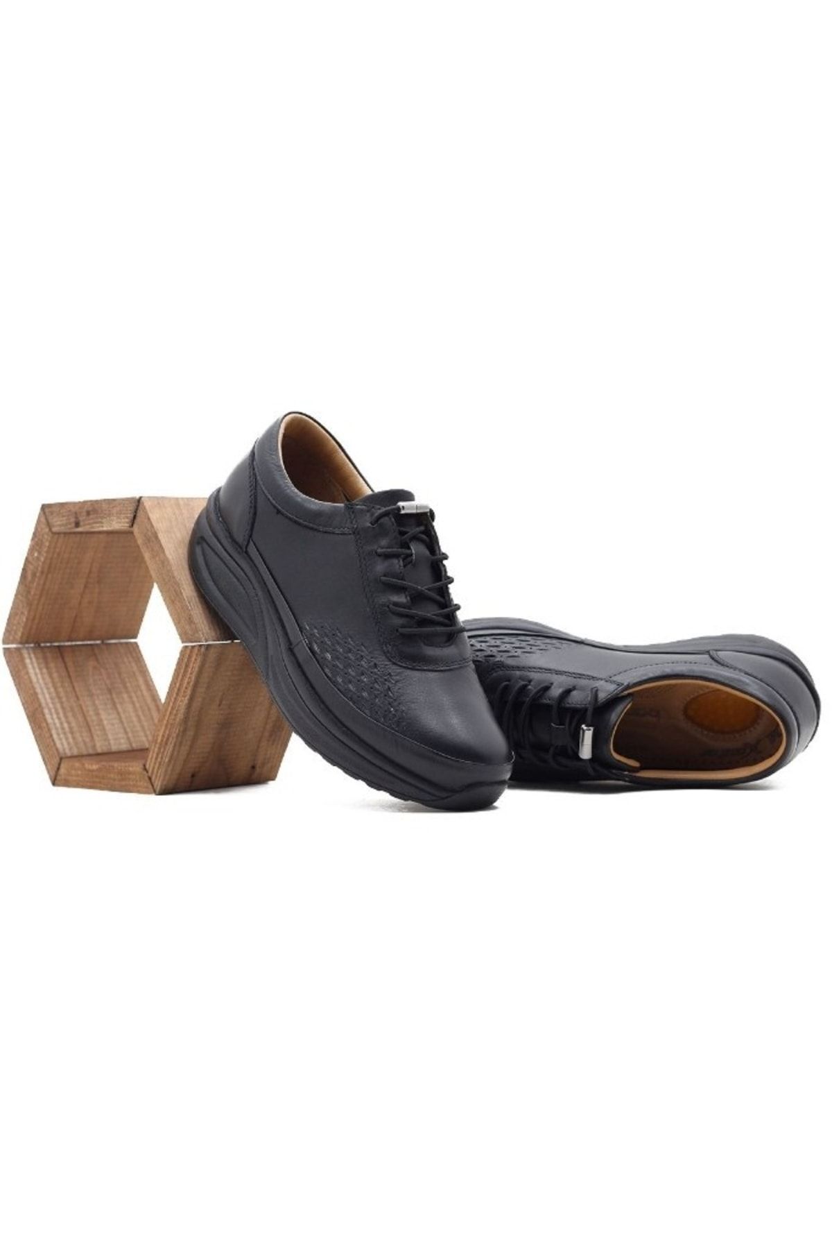 Barmea Hakiki Deri Ortopedik Gündelik Erkek Yürüyüş Ayakkabısı