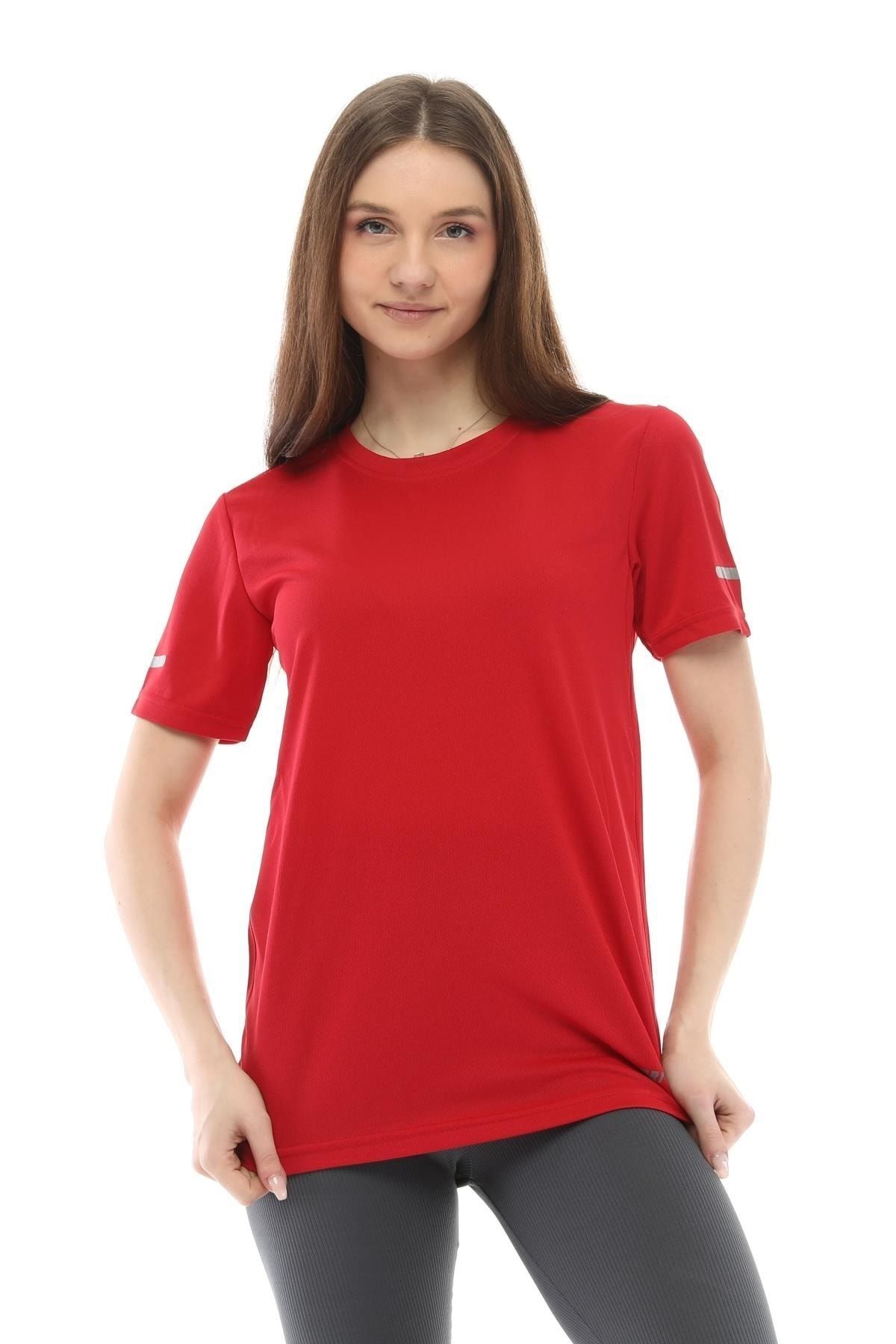 Ghassy Co Kadın Nem Emici Hızlı Kuruma Atletik Teknik Performans Spor T-shirt