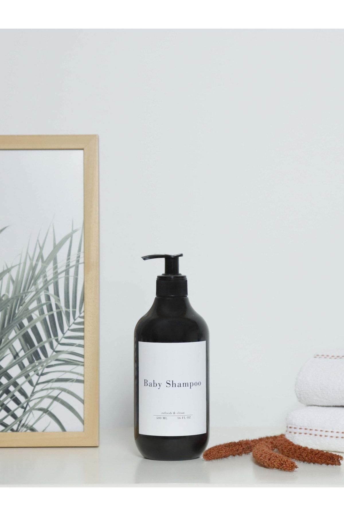 RULİNA 500 Ml Siyah Plastik Şişe Baby Shampoo ( Bebek Şampuanı )