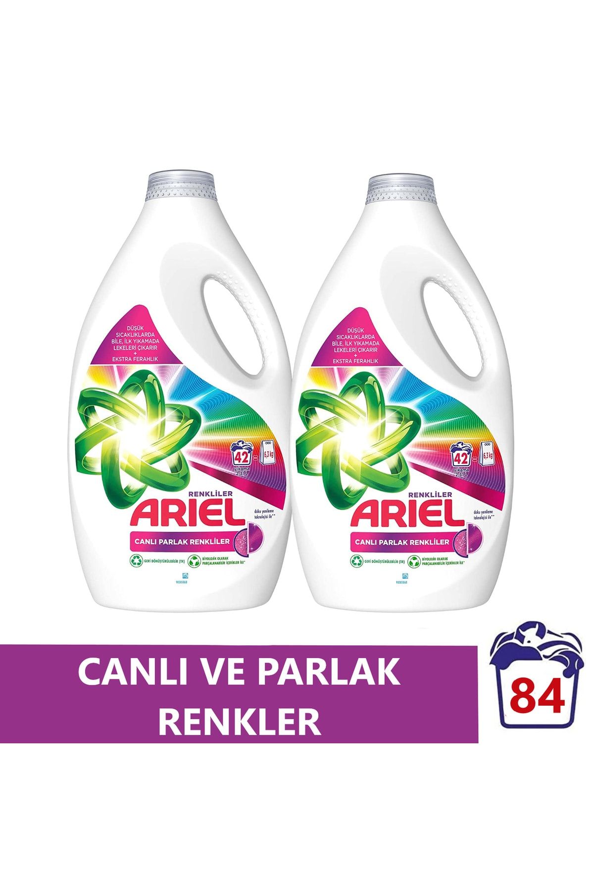 Ariel Renklilere Özel Sıvı Çamaşır Deterjanı Üstün Leke Çıkarma