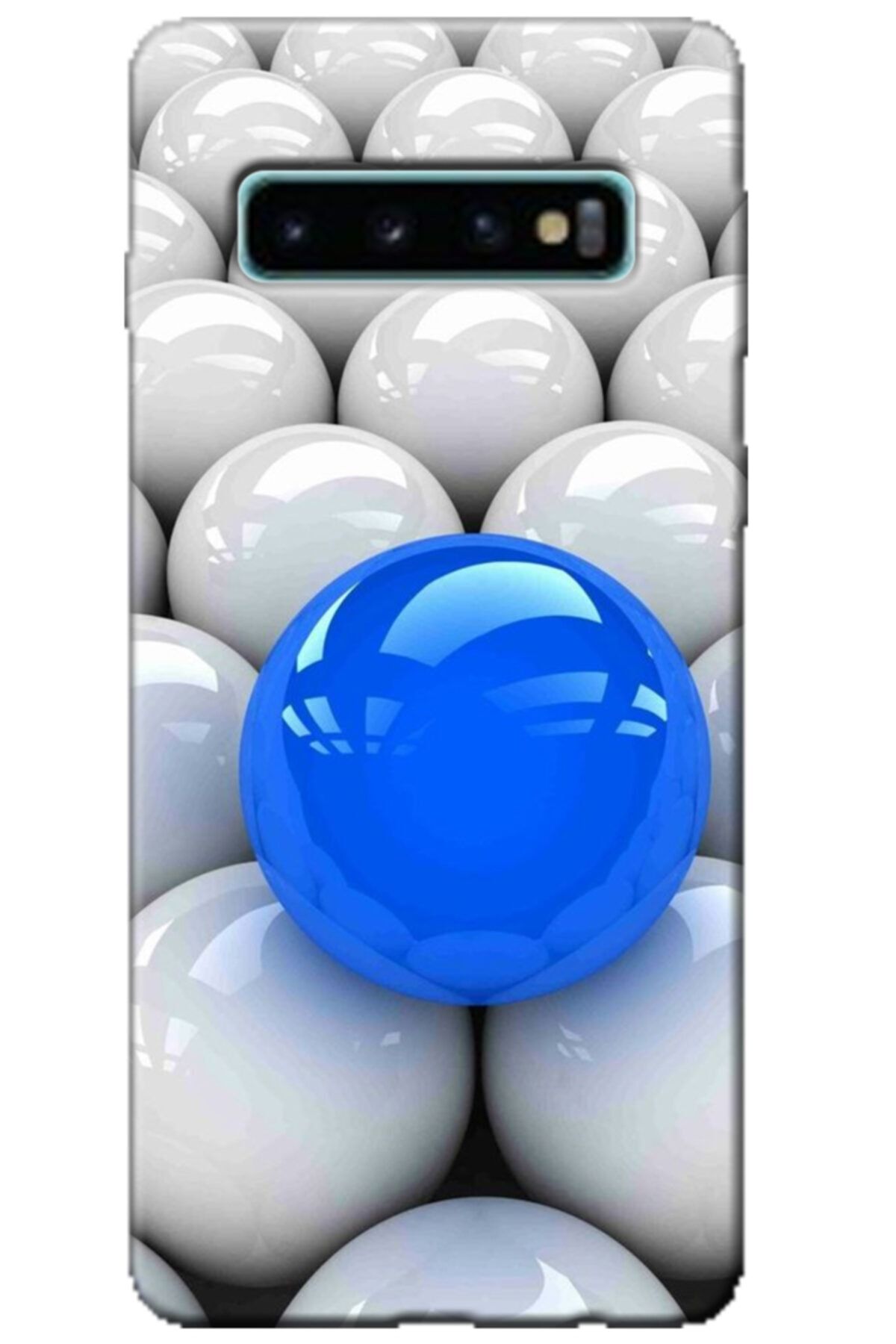 Turkiyecepaksesuar Samsung Galaxy S10 Kılıf Silikon Baskılı Desenli Arka Kapak