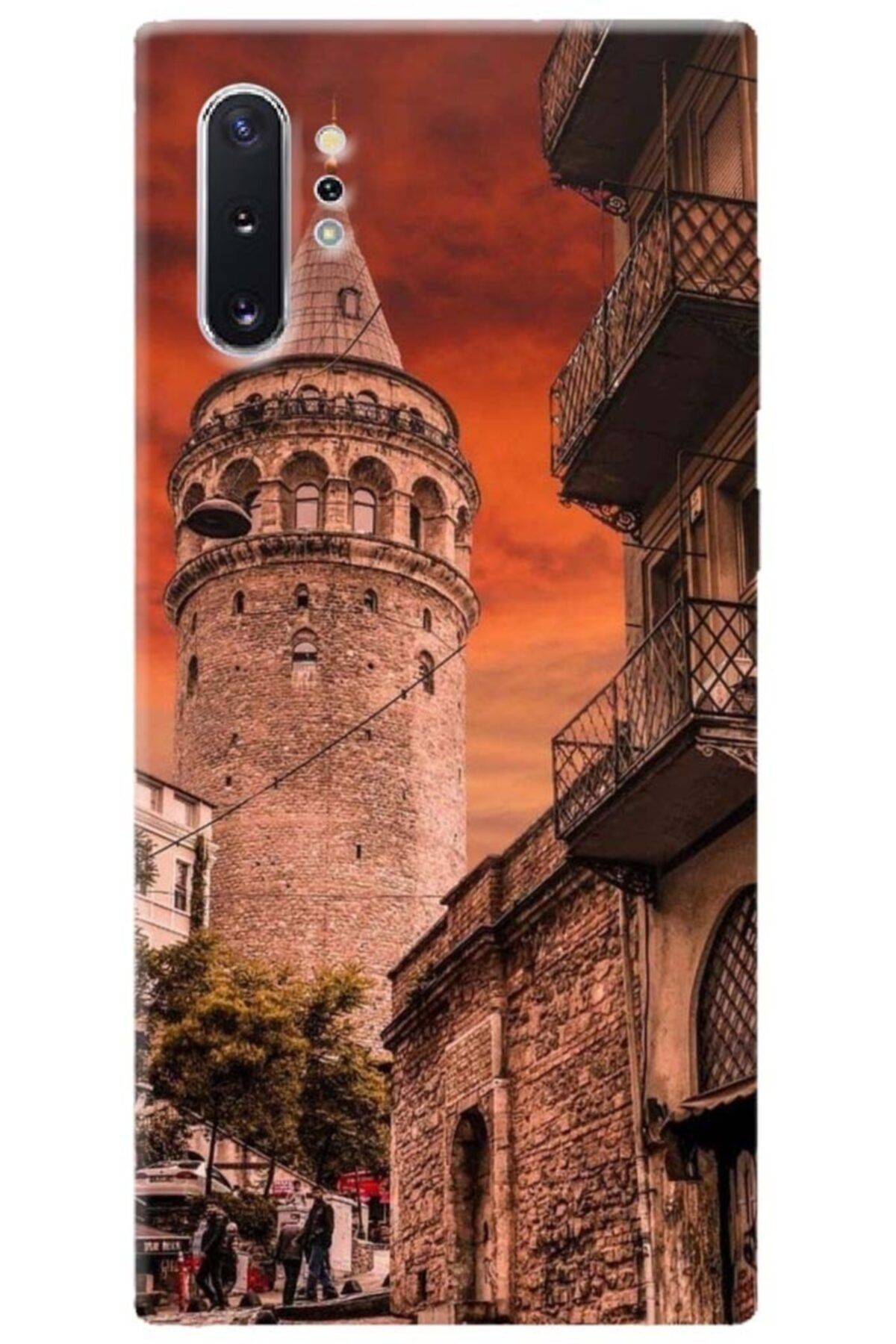 Turkiyecepaksesuar Samsung Galaxy Note 10 Plus Kılıf Silikon Baskılı Desenli Arka Kapak