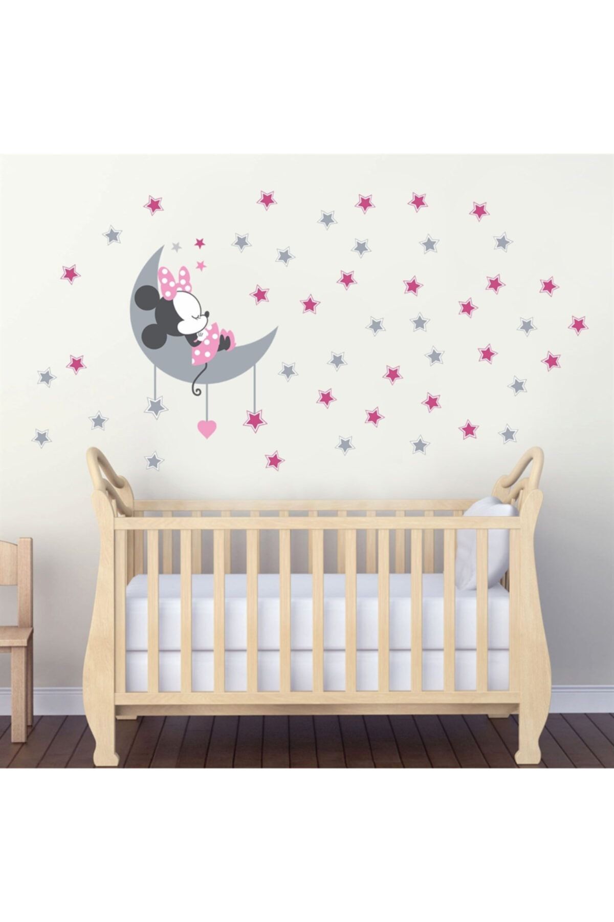 KT Decor Miki Fare Kız Çocuk Odası Duvar Sticker