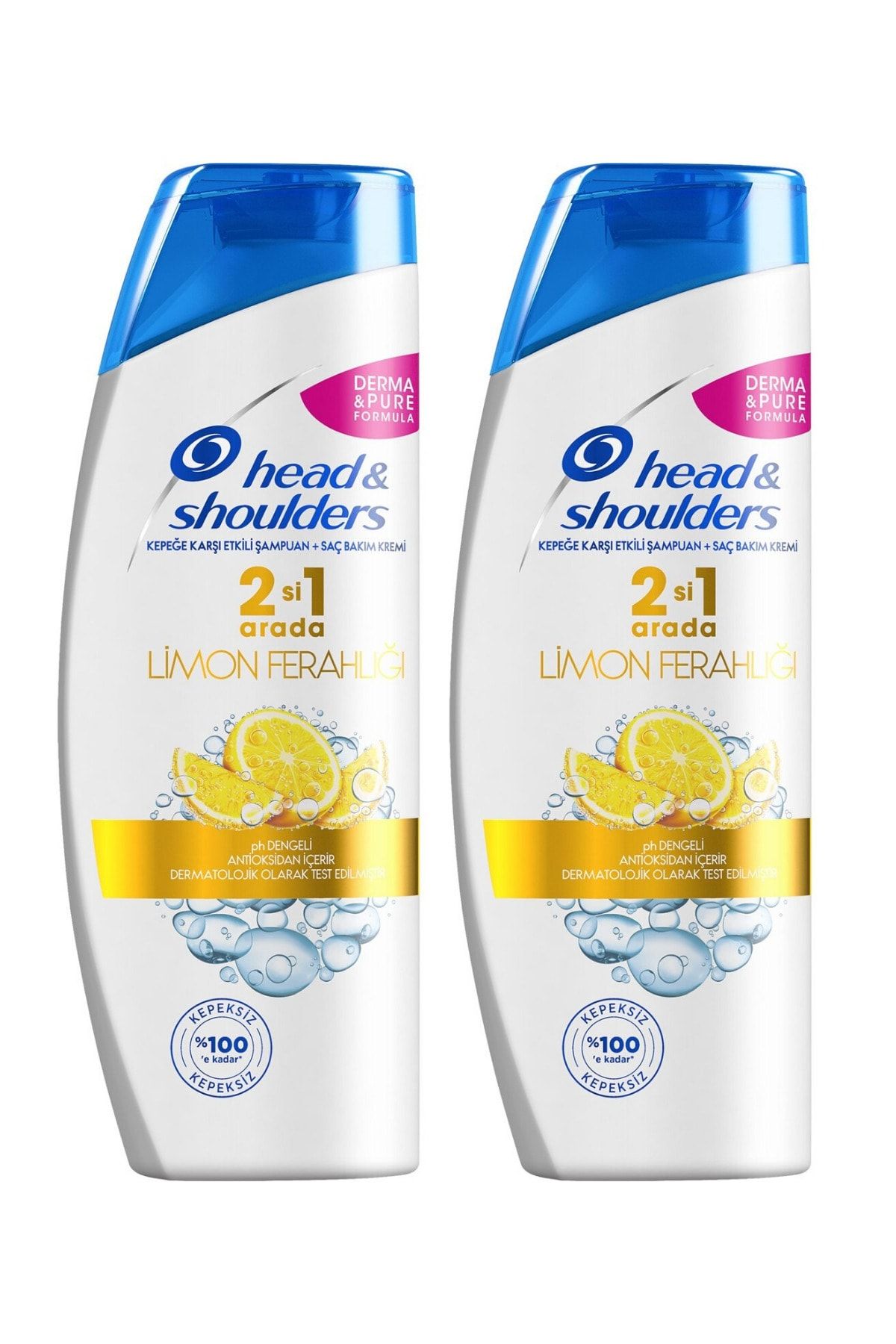 Head And Shoulders Limon Ferahlığı Şampuan 400 ml  2'si 1 Arada * 2 Adet