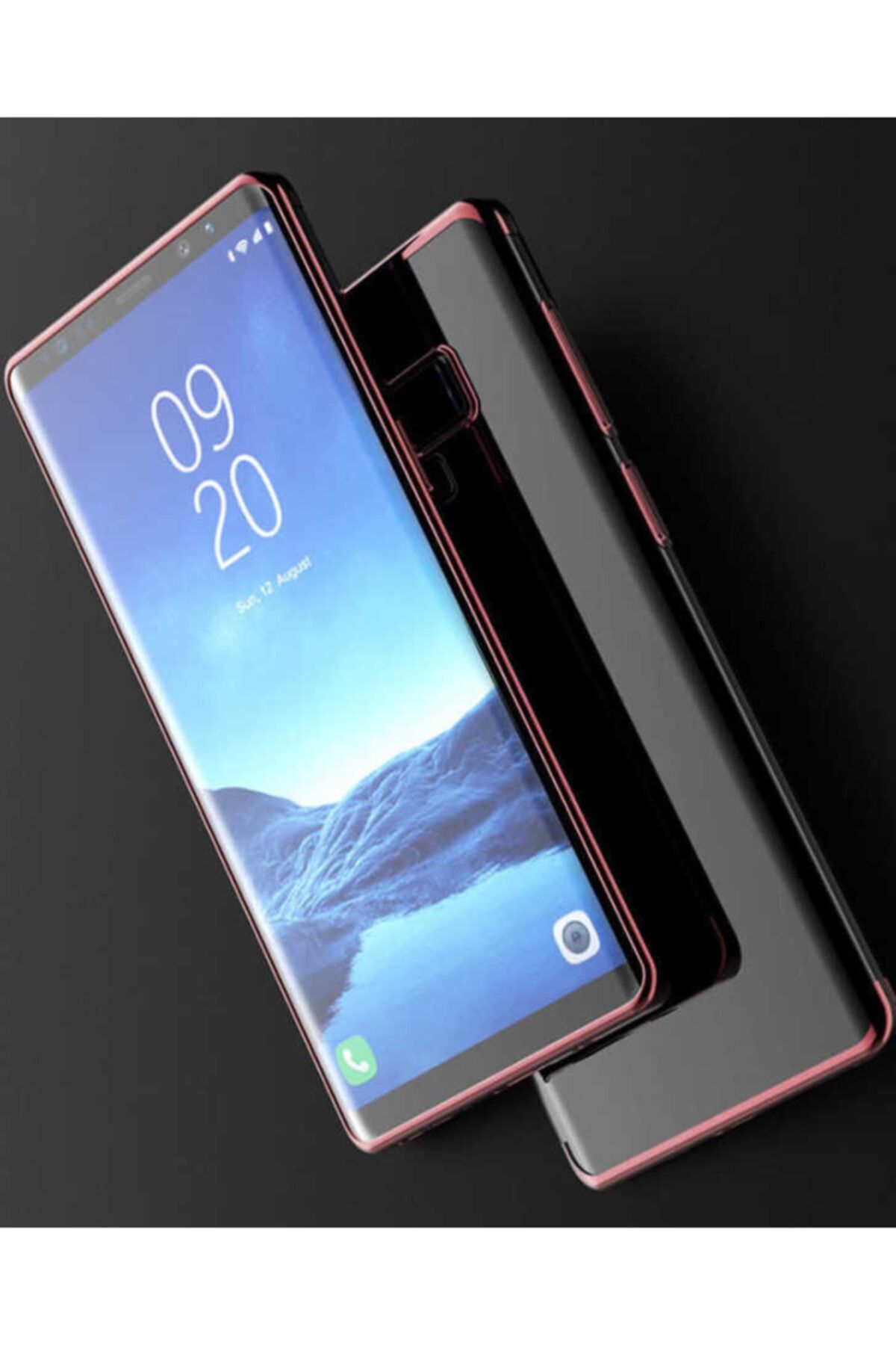 Anka Cep Cep Telefonu Aksesuarları Galaxy Note 9 Kılıf Dört Köşeli Lazer Silikon Kapak